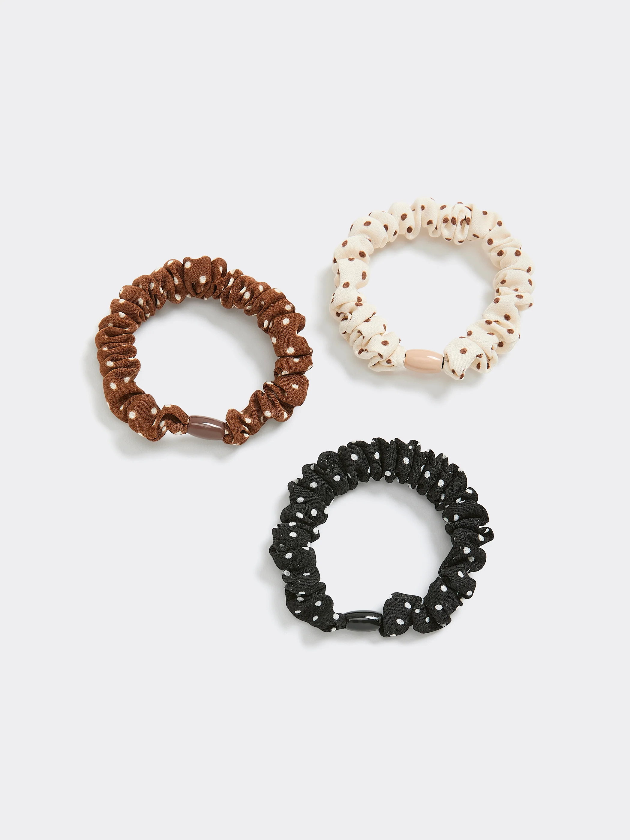 Dotted Scrunchies - Set of 3 - Image 2