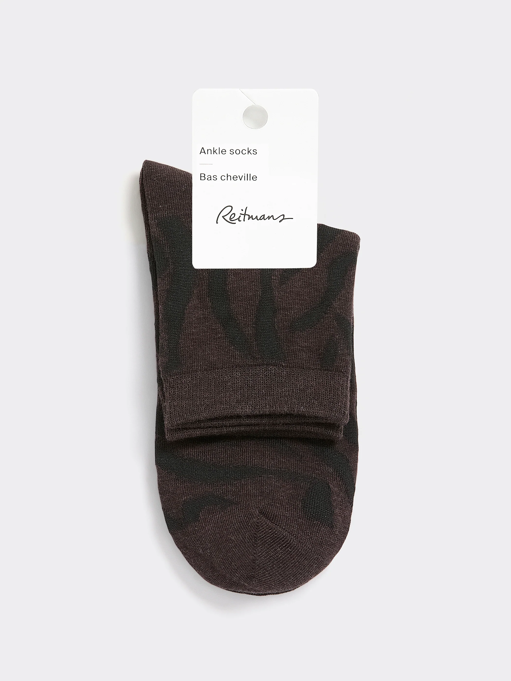 Anklet Socks with Zebra Print - Image 3