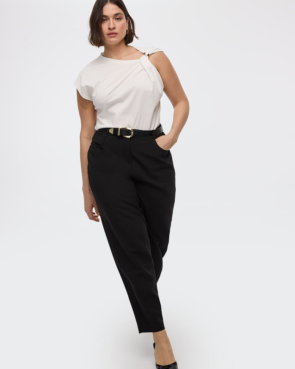 Mid-Rise Barrel Pants - Image 4
