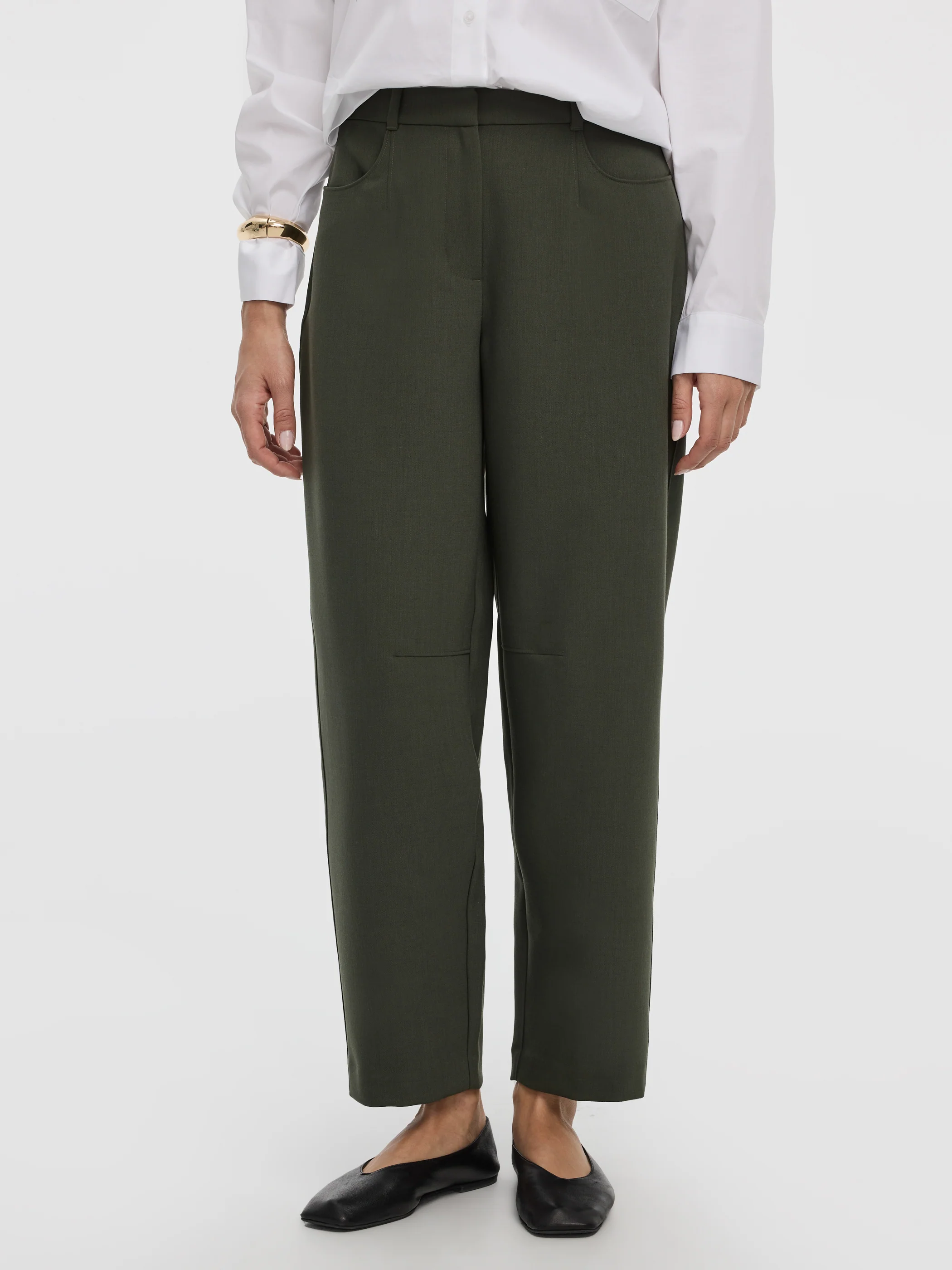 Mid-Rise Barrel Pants - Image 7