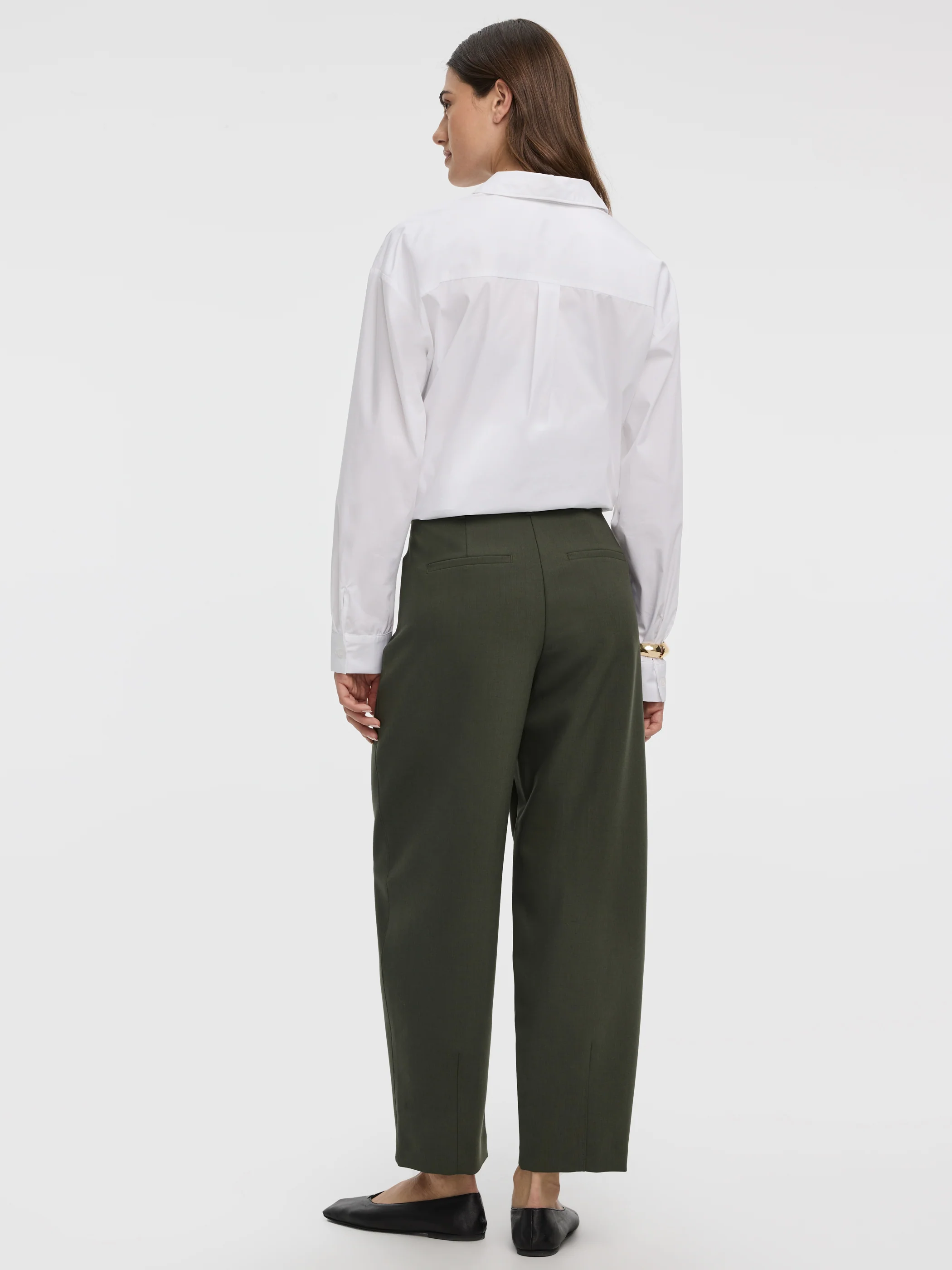Mid-Rise Barrel Pants - Image 9