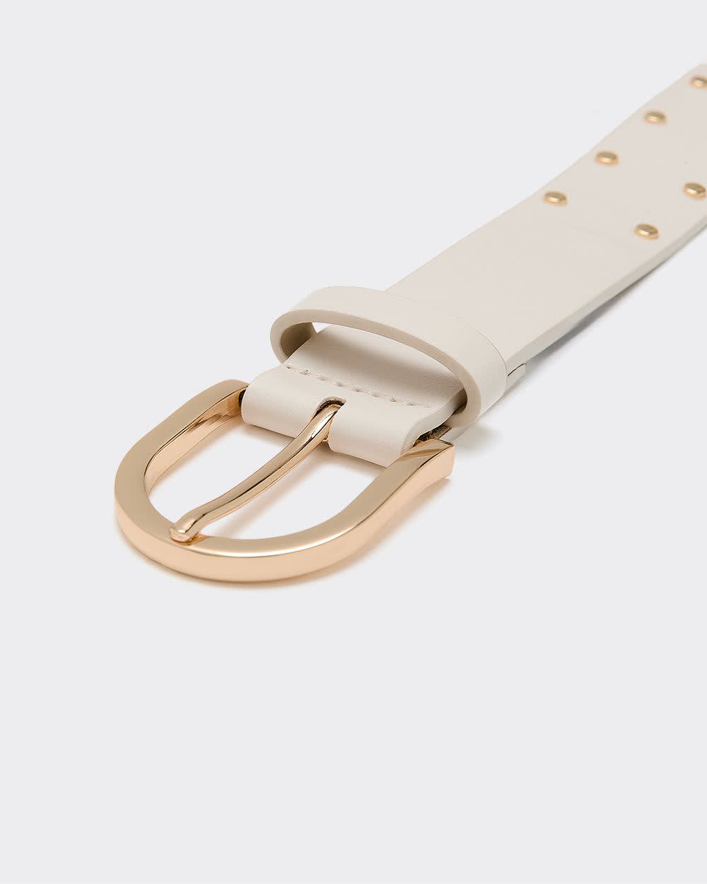 Faux Leather Belt with Studs - Image 2