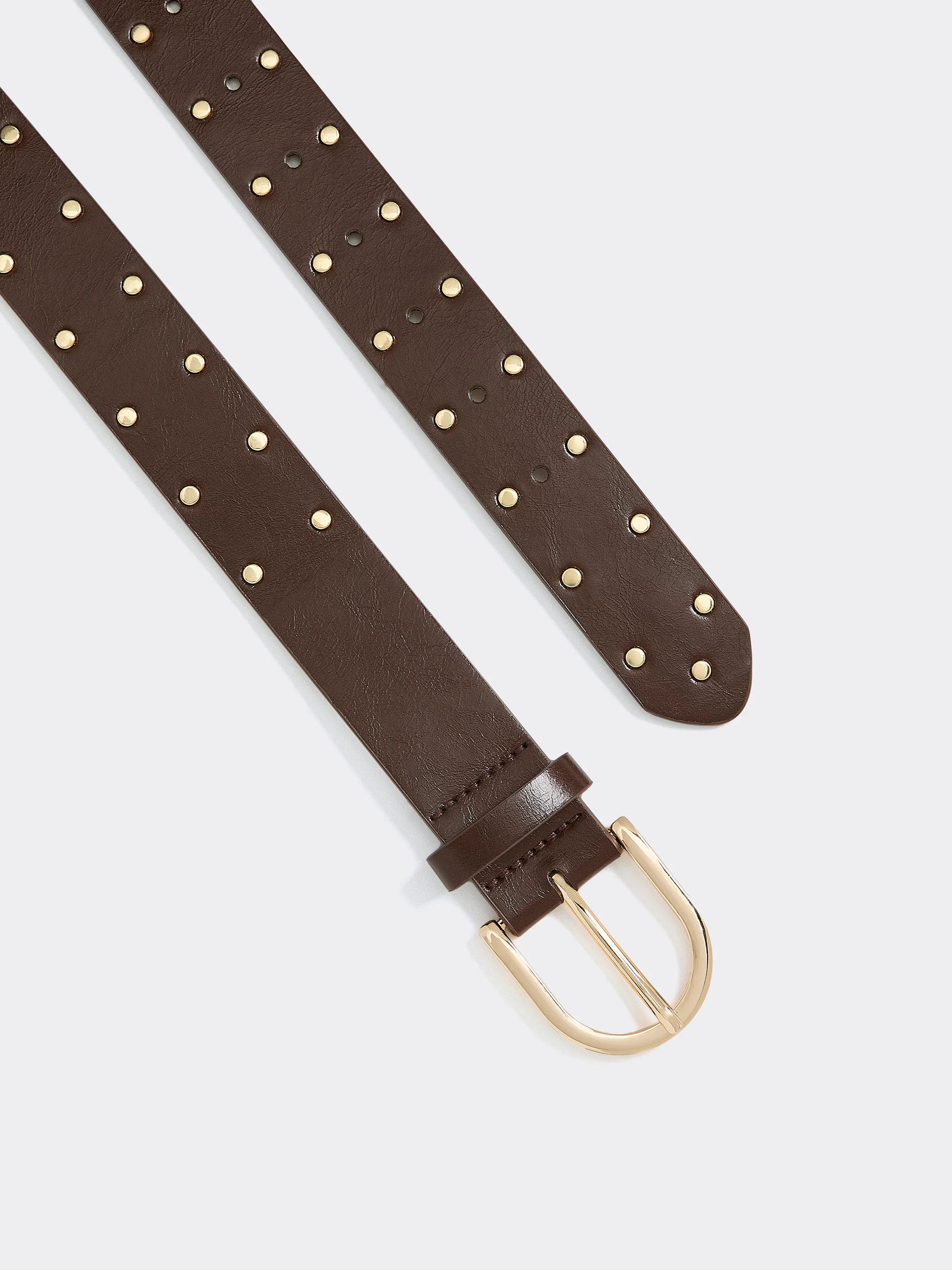 Faux Leather Belt with Studs - Image 7