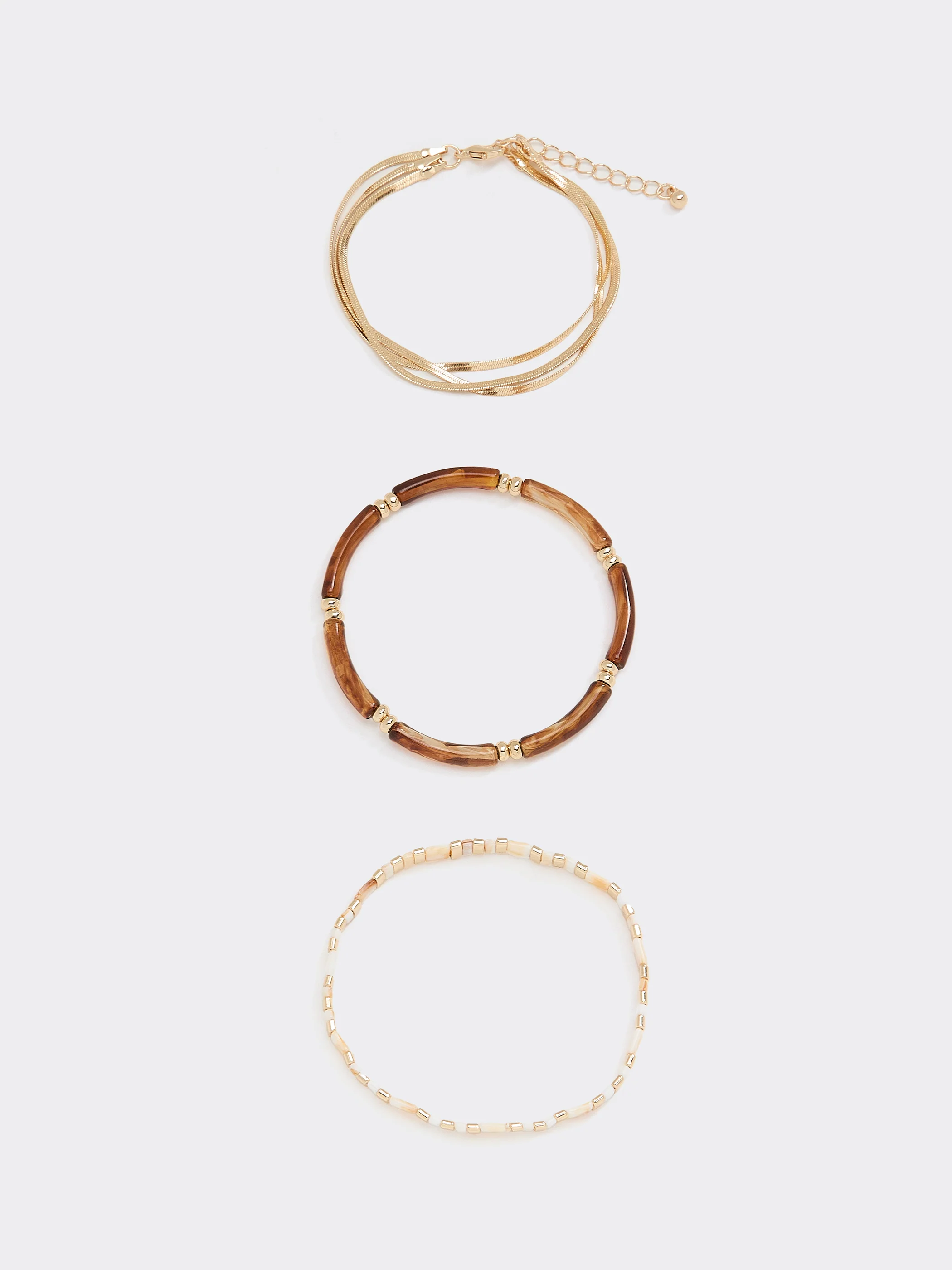 Bracelets with Mother-of-Pearl - Set of 3 - Image 2