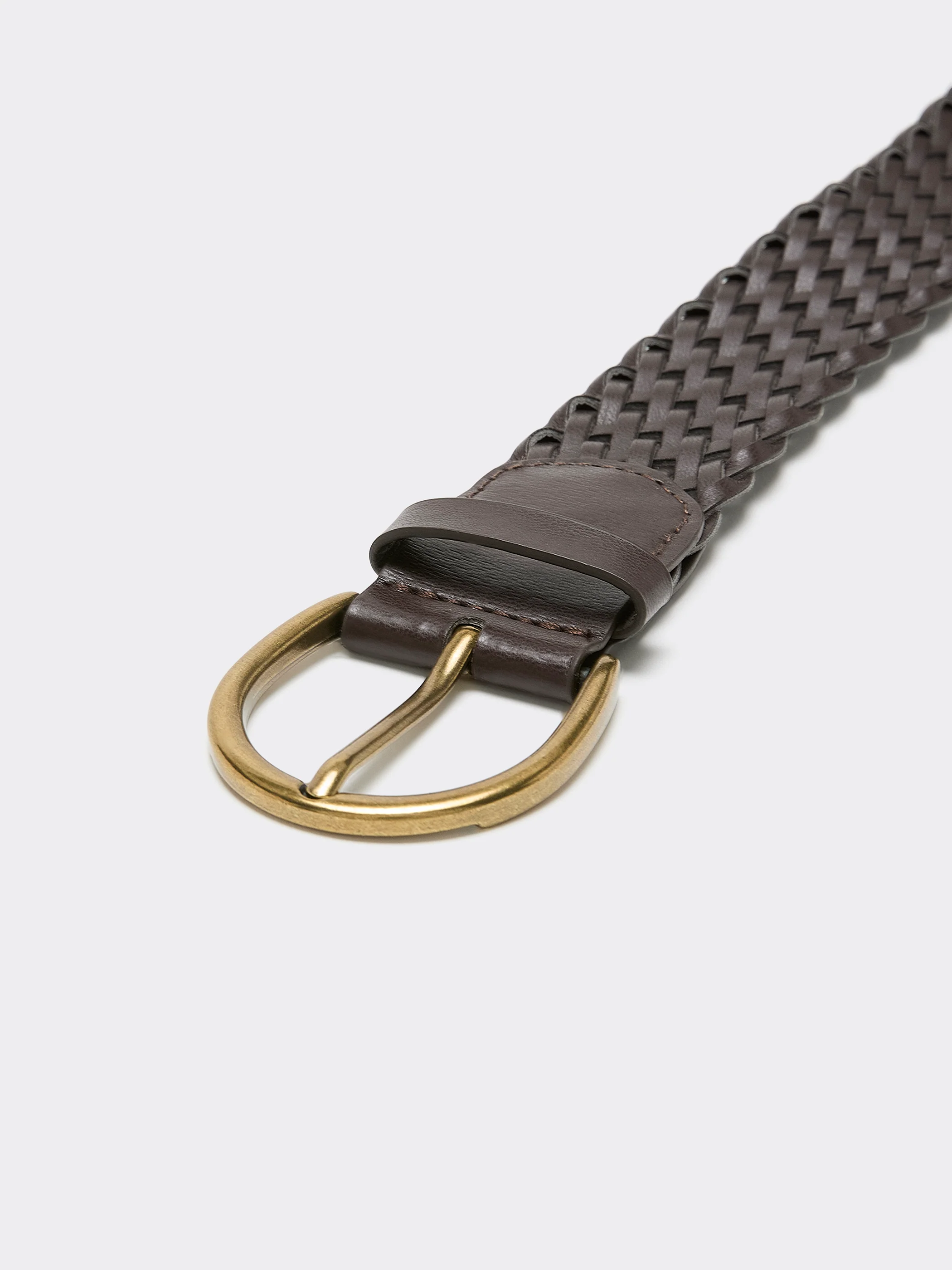 Braided Faux Leather Belt - Image 2