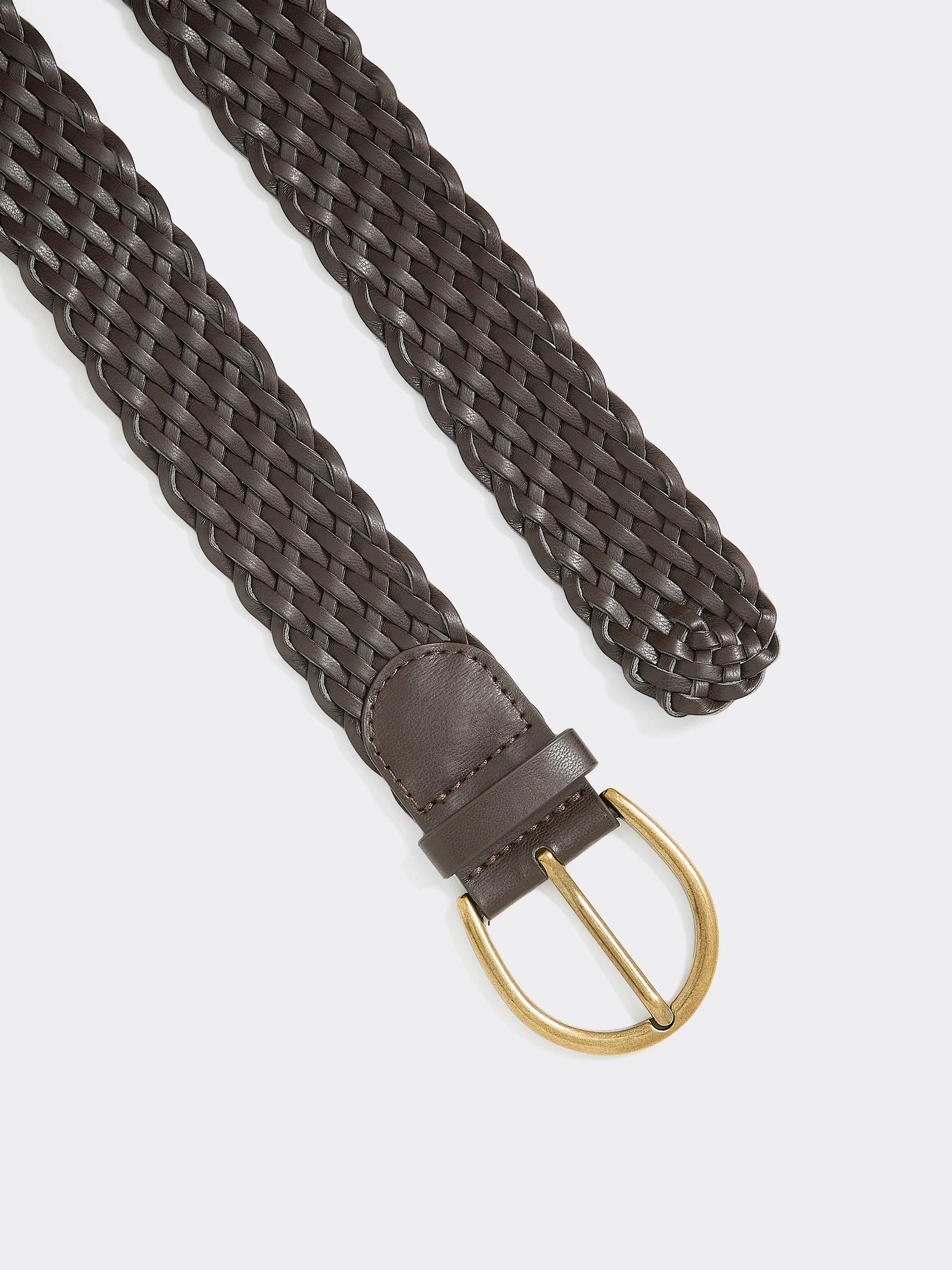 Braided Faux Leather Belt - Image 3