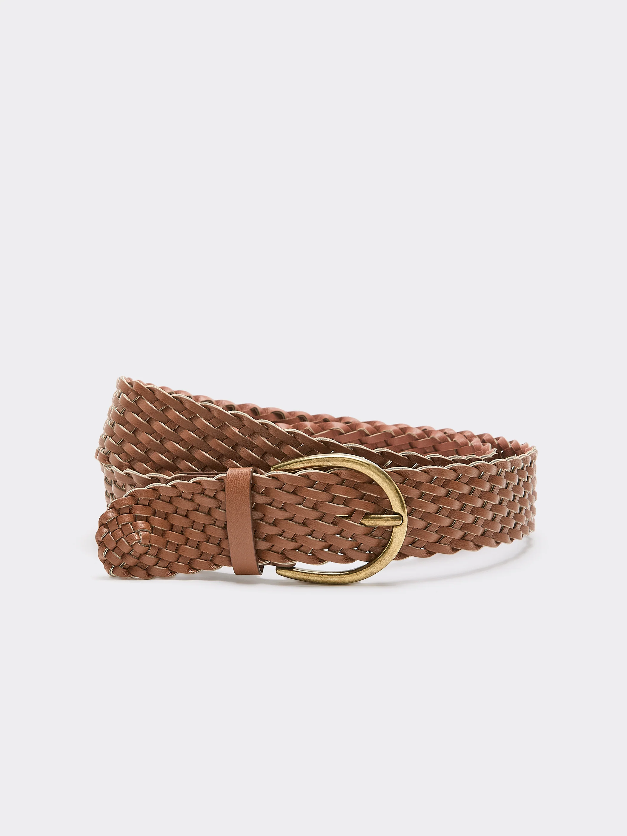 Braided Faux Leather Belt - Image 4