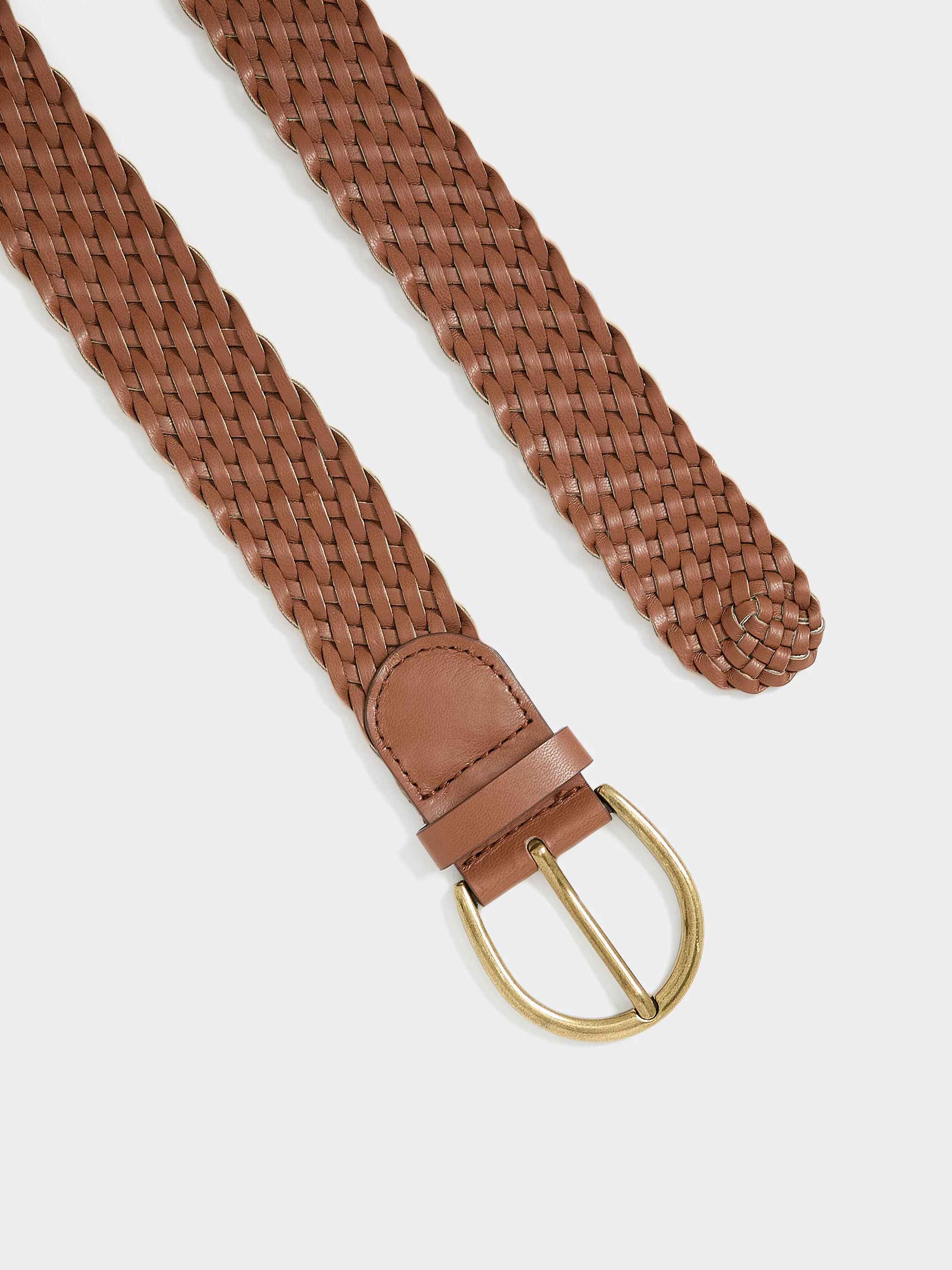Braided Faux Leather Belt - Image 6
