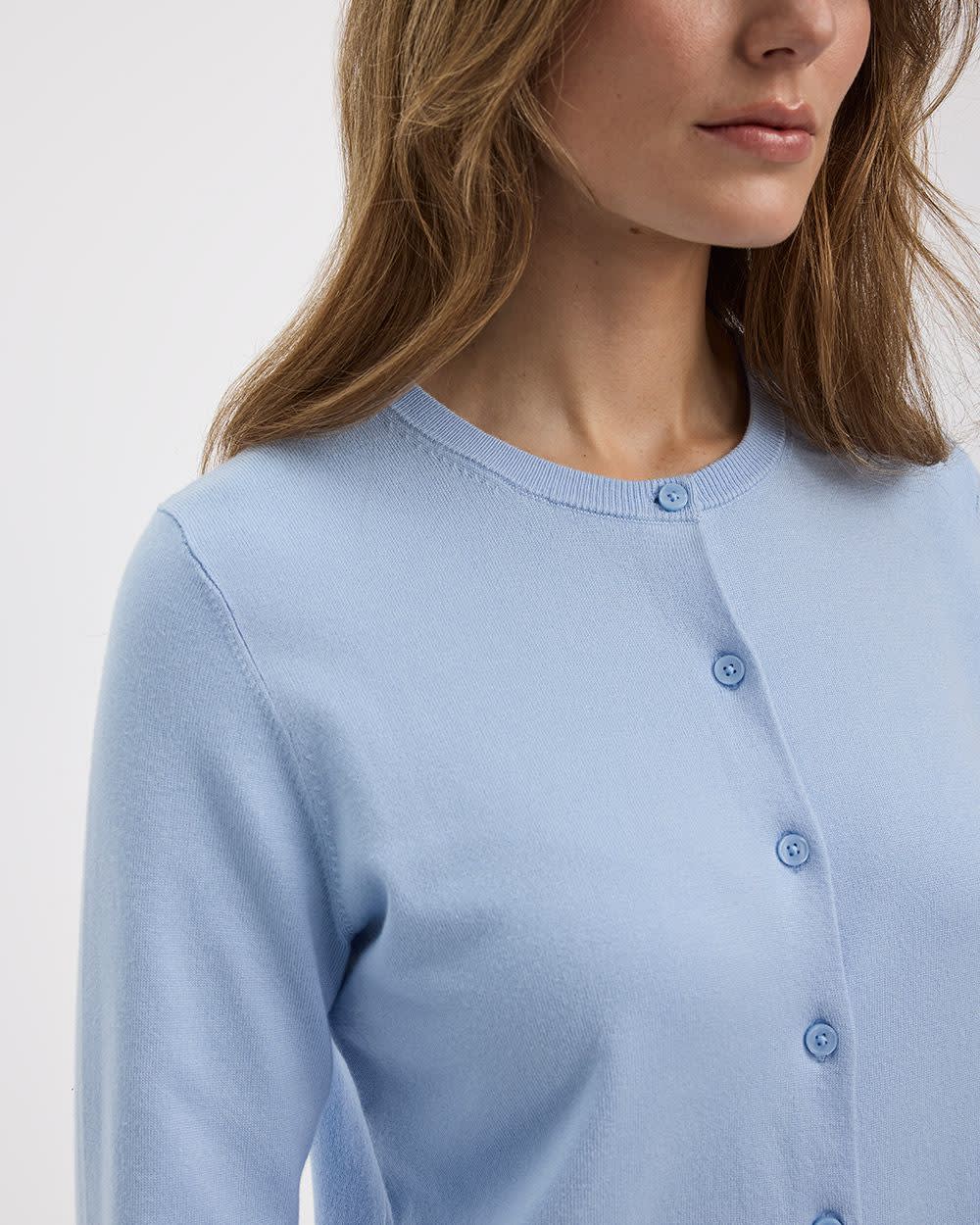 Crew-Neck Cardigan - R Essentials - Image 11