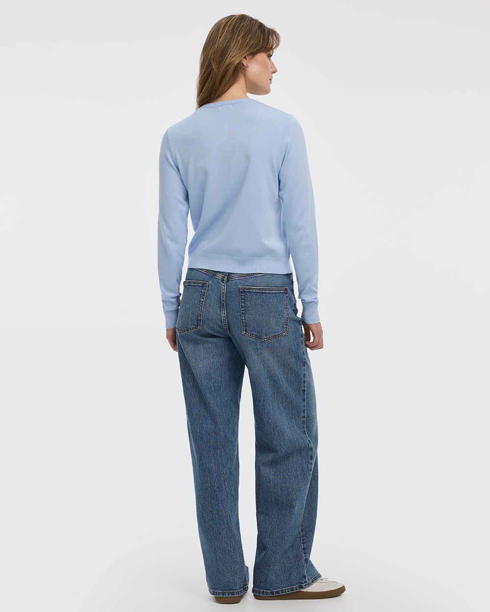 Crew-Neck Cardigan - R Essentials - Image 12