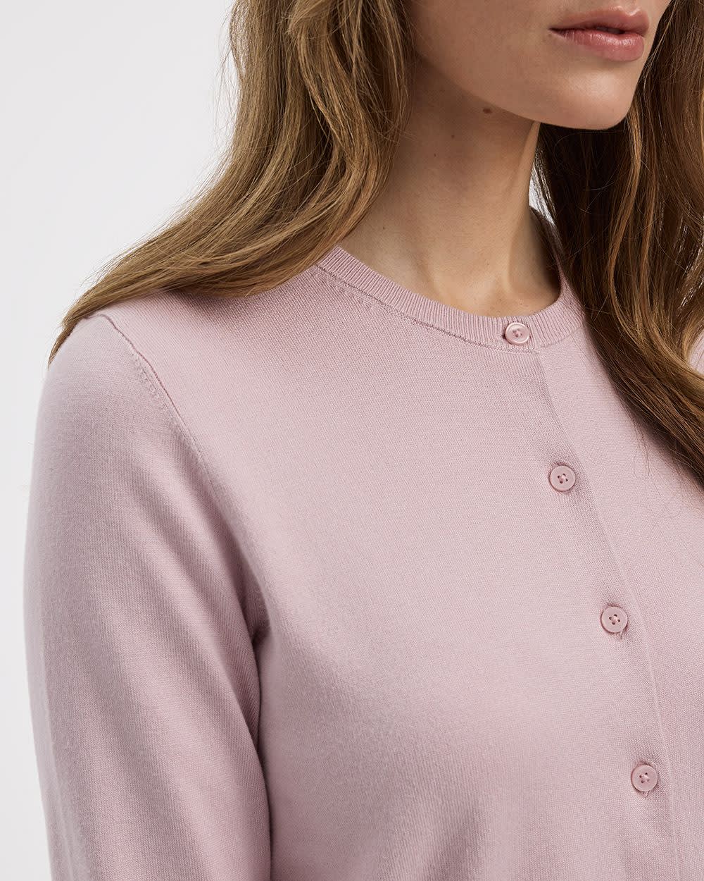 Crew-Neck Cardigan - R Essentials - Image 19