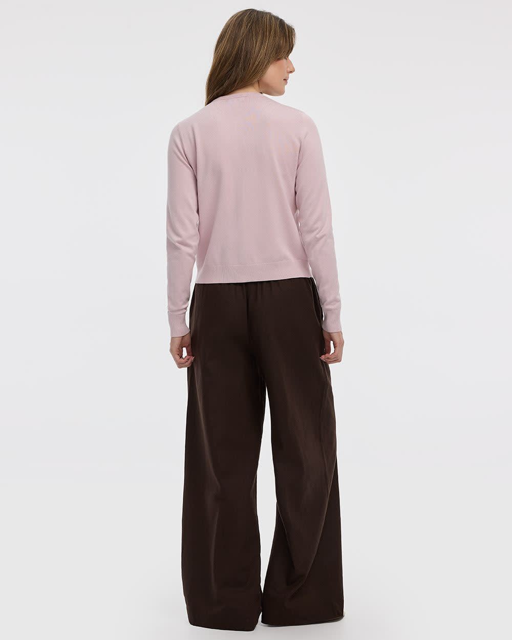 Crew-Neck Cardigan - R Essentials - Image 20