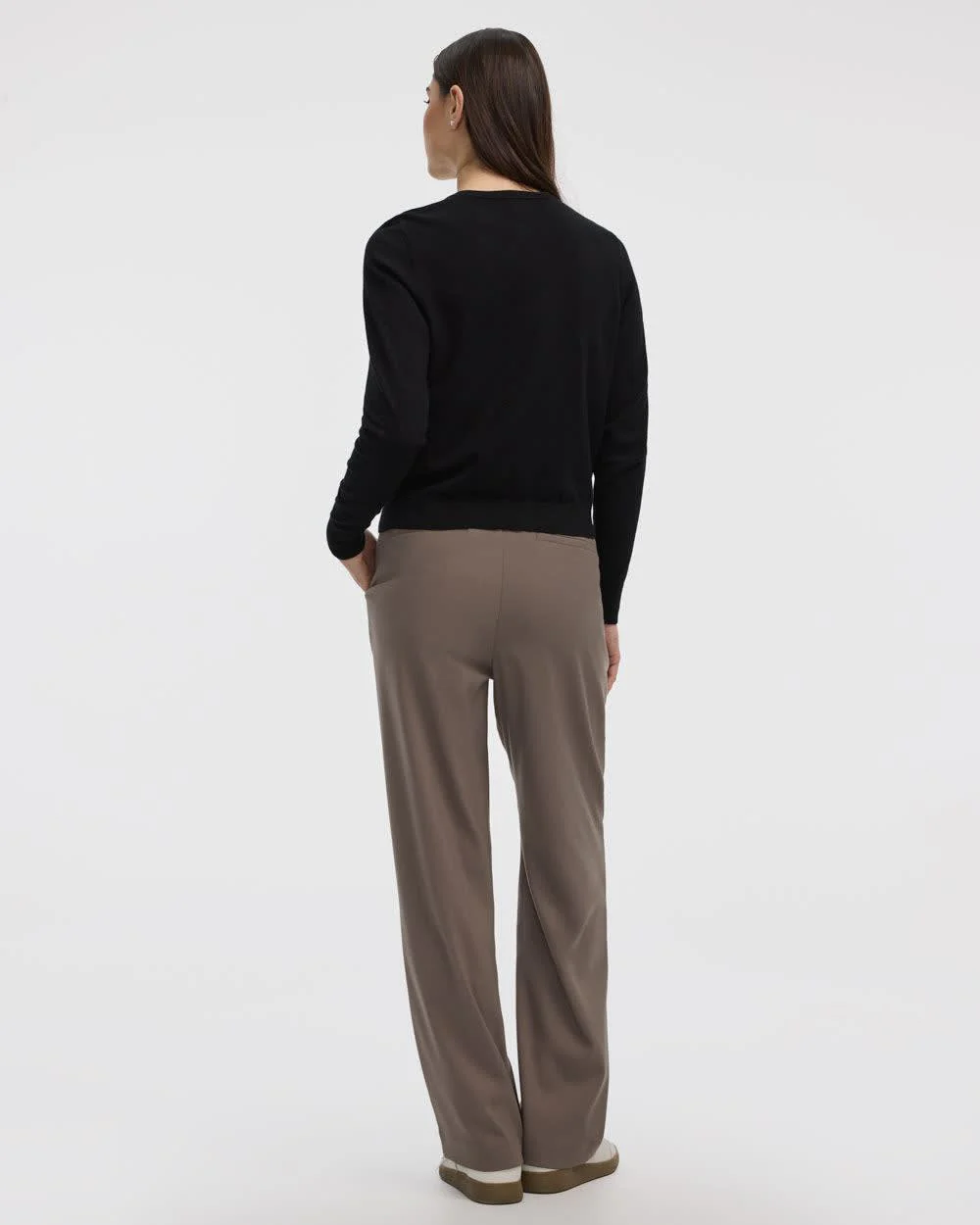 Crew-Neck Cardigan - R Essentials - Image 3