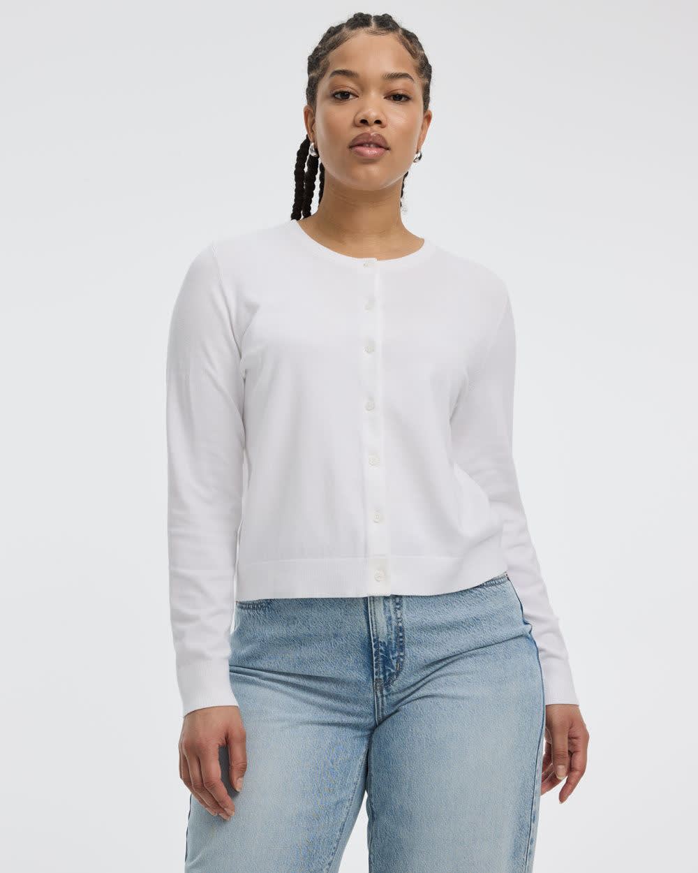 Crew-Neck Cardigan - R Essentials - Image 6