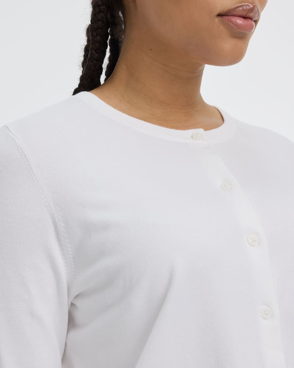 Crew-Neck Cardigan - R Essentials - Image 7