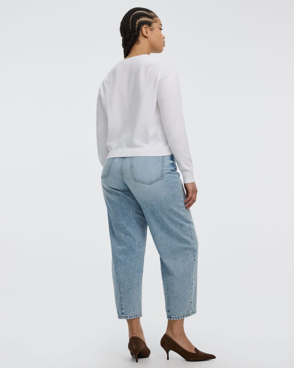 Crew-Neck Cardigan - R Essentials - Image 8