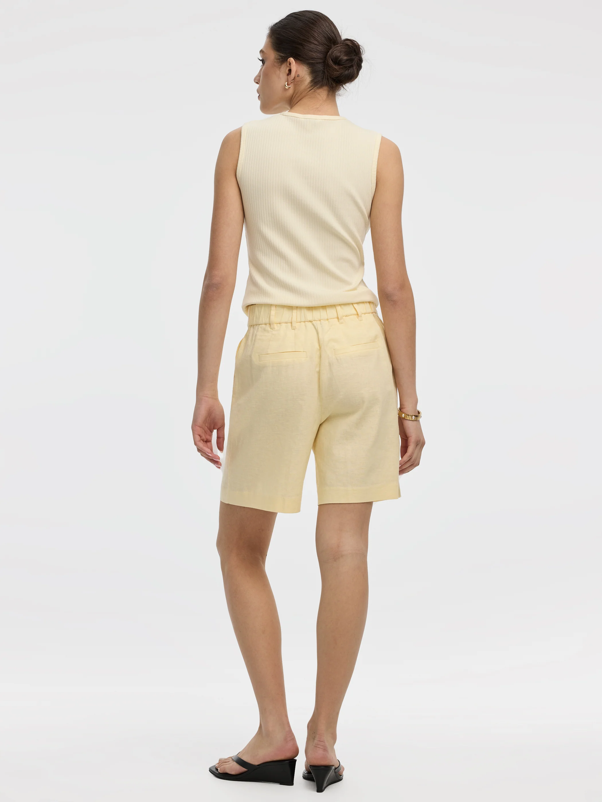 Linen-Blend High-Rise Bermuda - Image 7