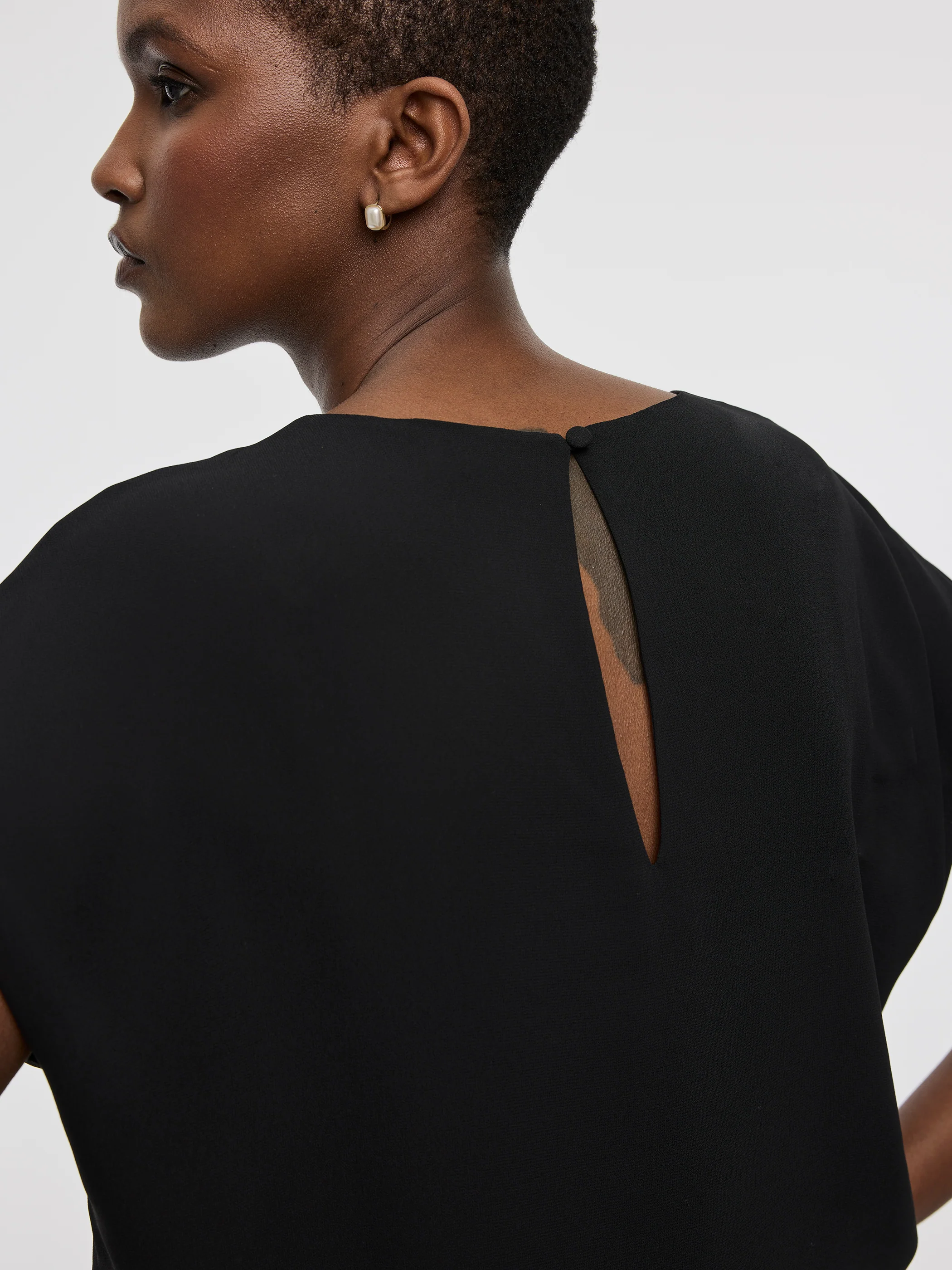 Short-Sleeve Crew-Neck Blouse - Image 2