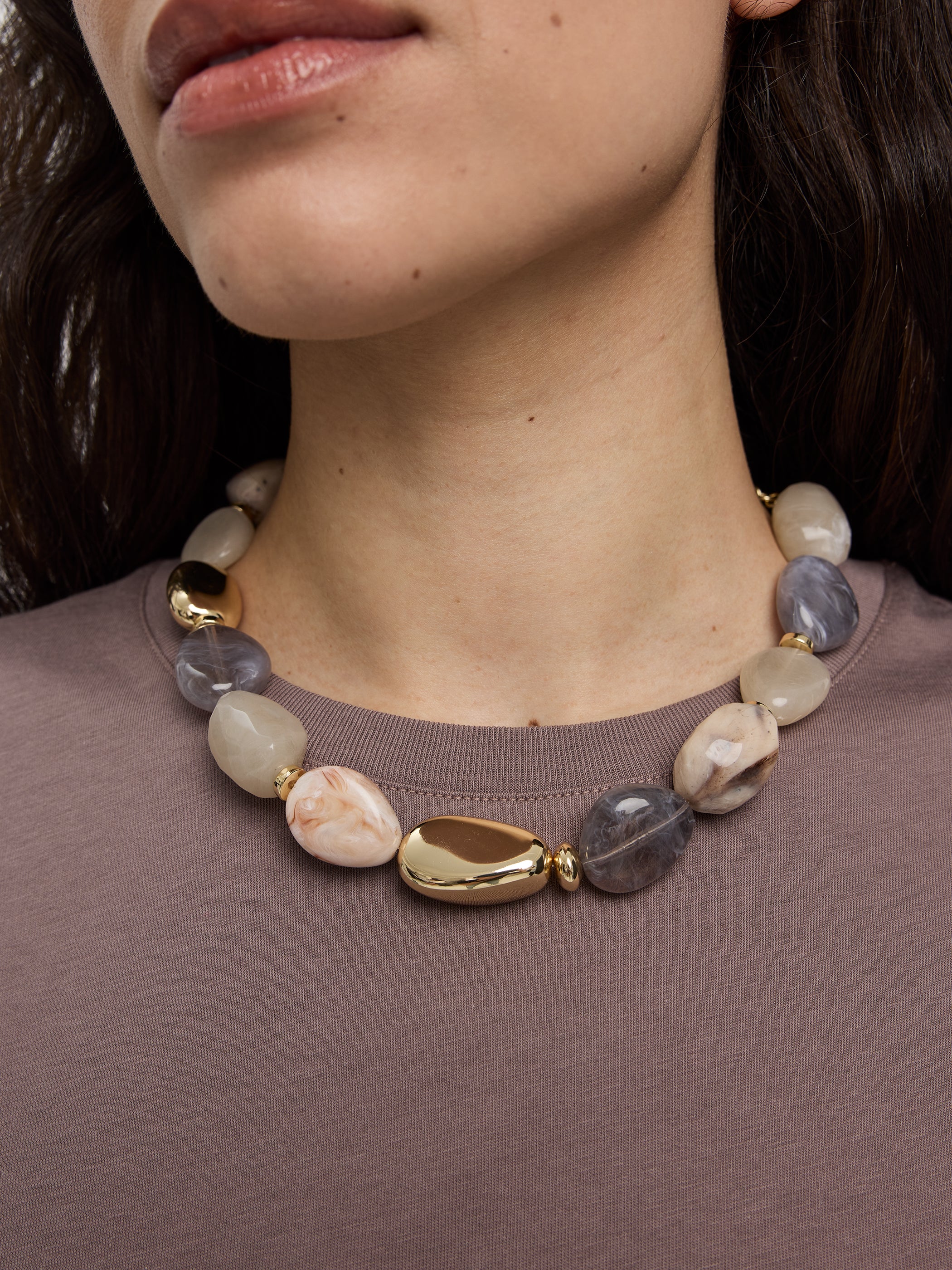 Chunky Resin-Bead Necklace - Image 2