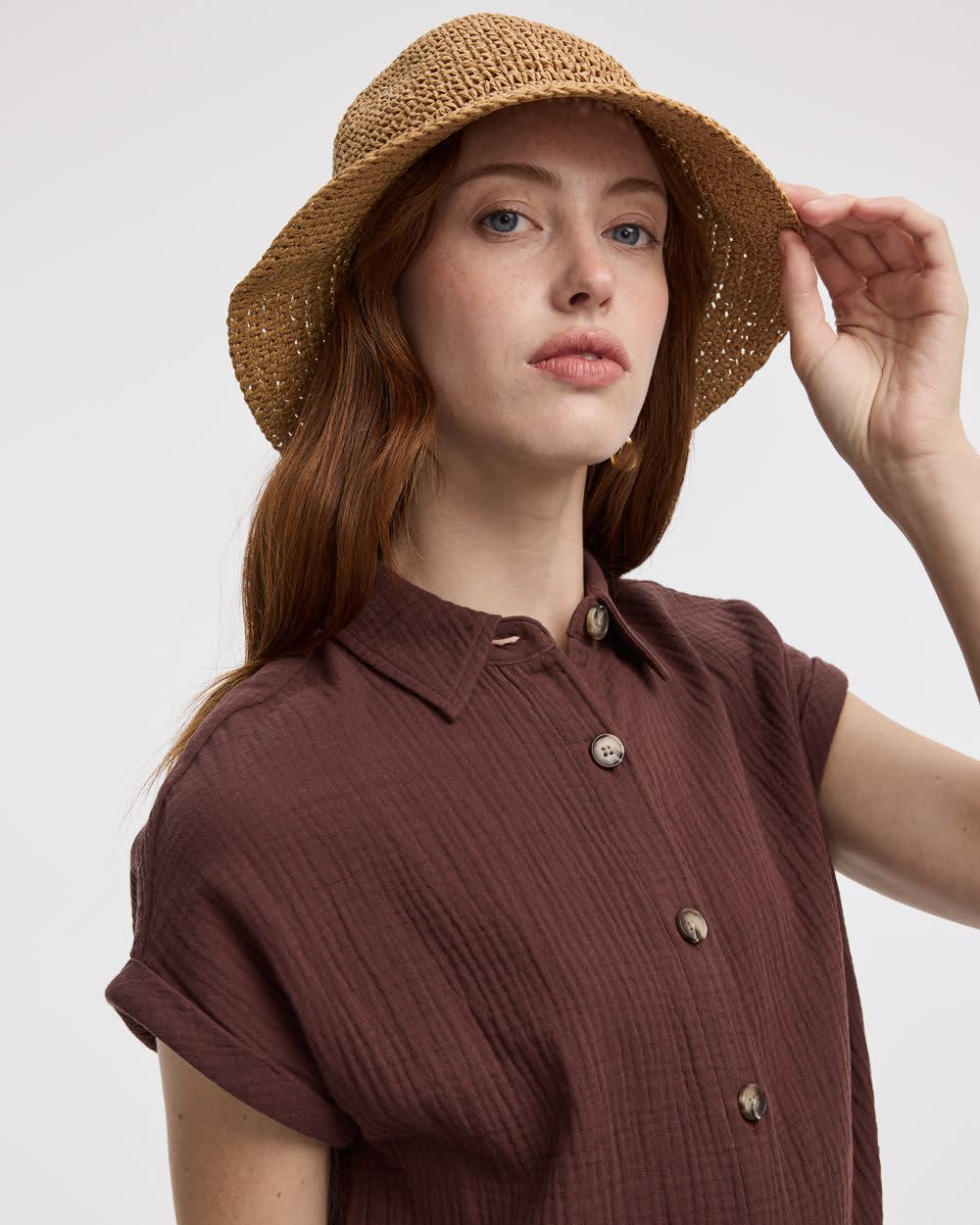 Straw Bucket Hat - Image 3