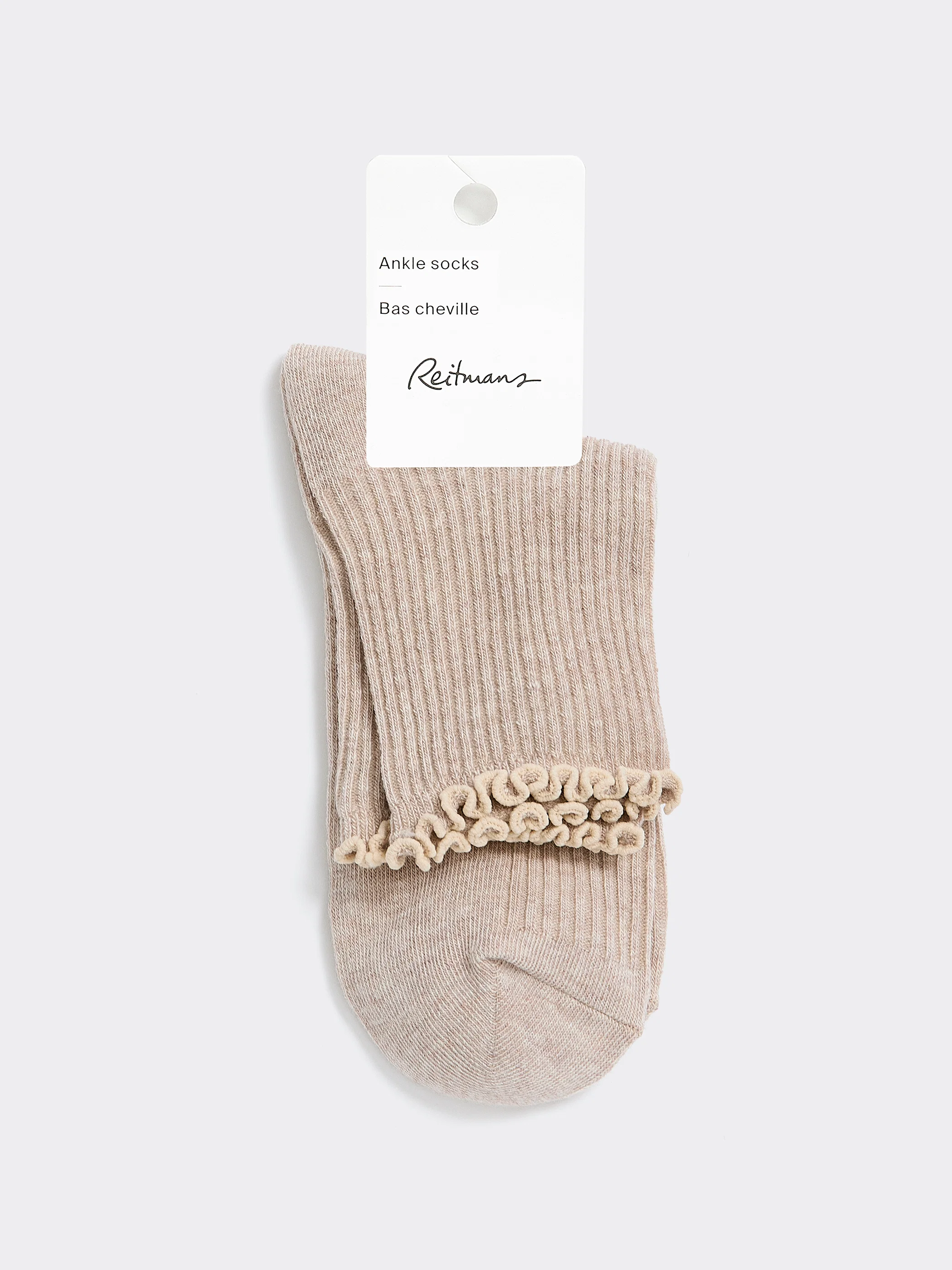 Cotton Anklet Socks with Ruffled Hems - Image 14