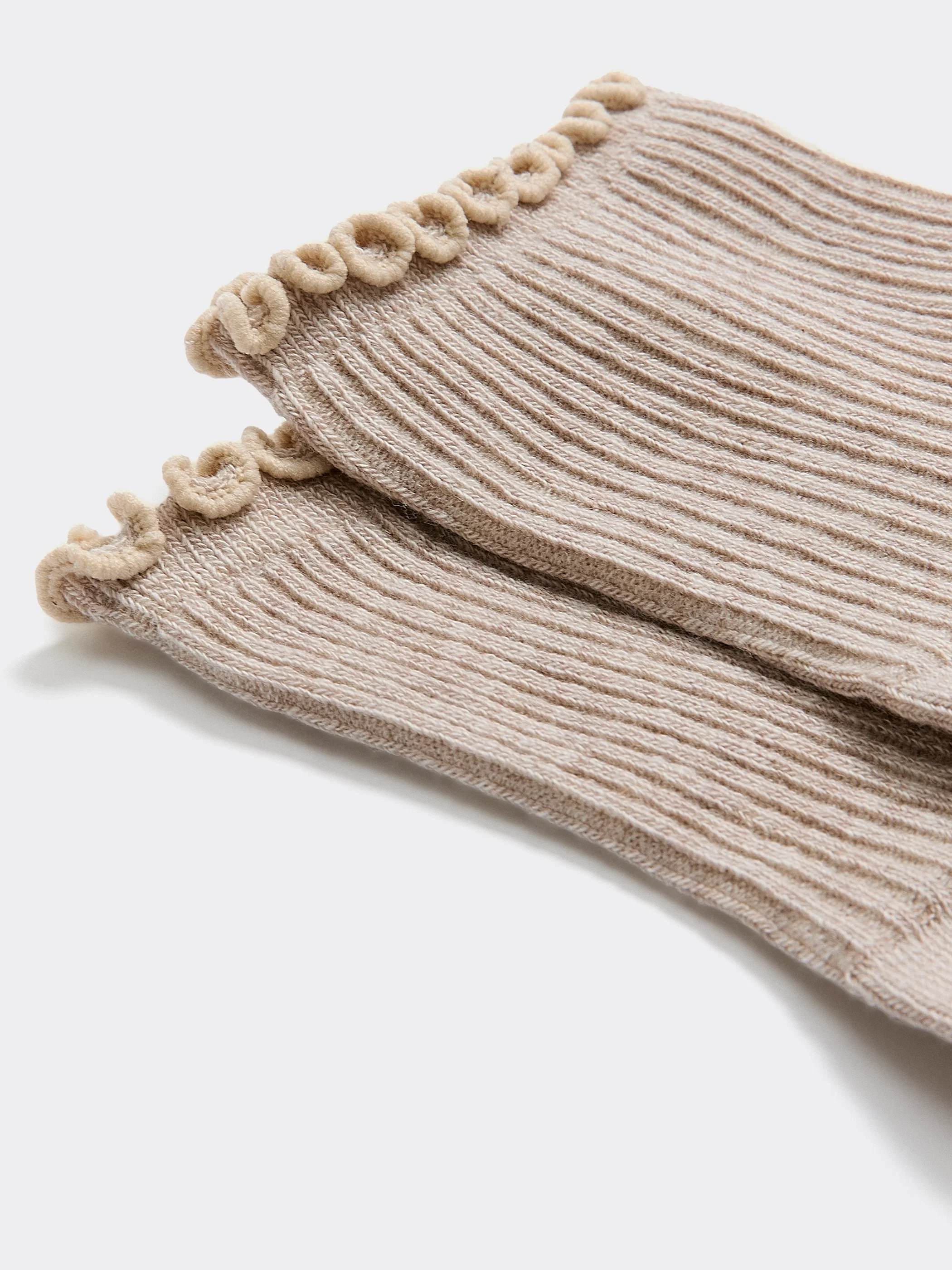 Cotton Anklet Socks with Ruffled Hems - Image 15