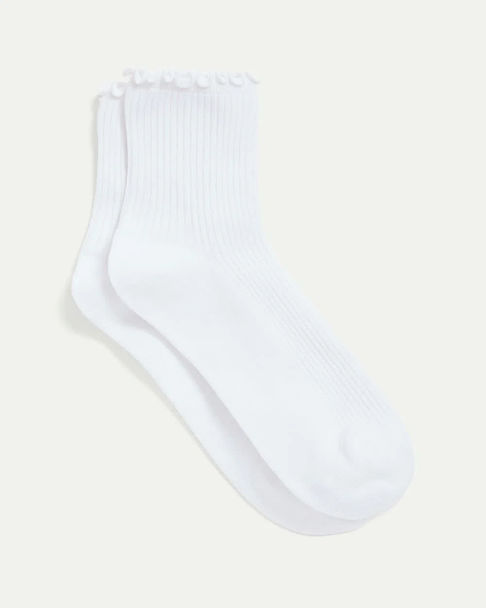 Cotton Anklet Socks with Ruffled Hems - Image 7