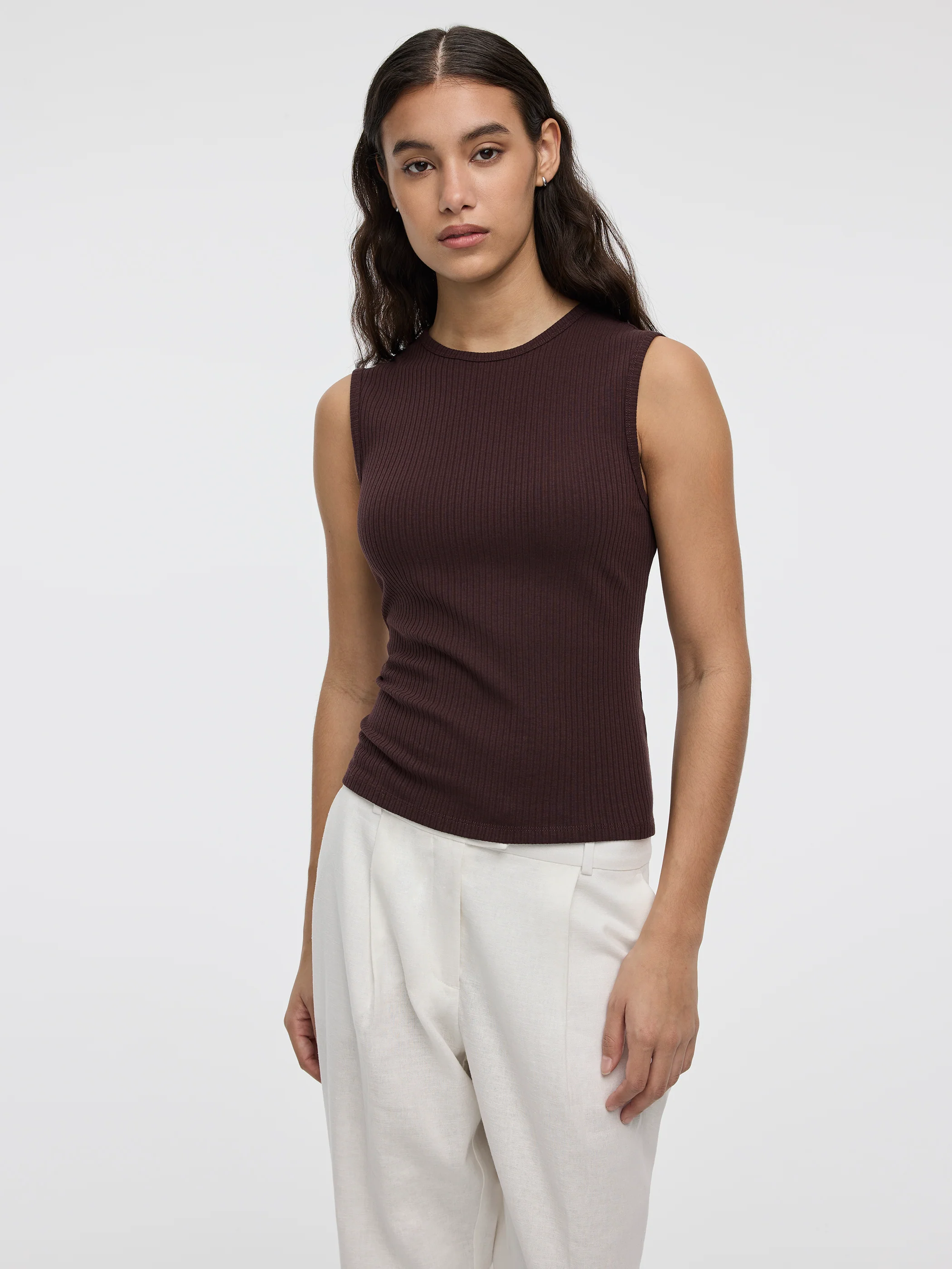 Ribbed Crew-Neck Tank - Image 17