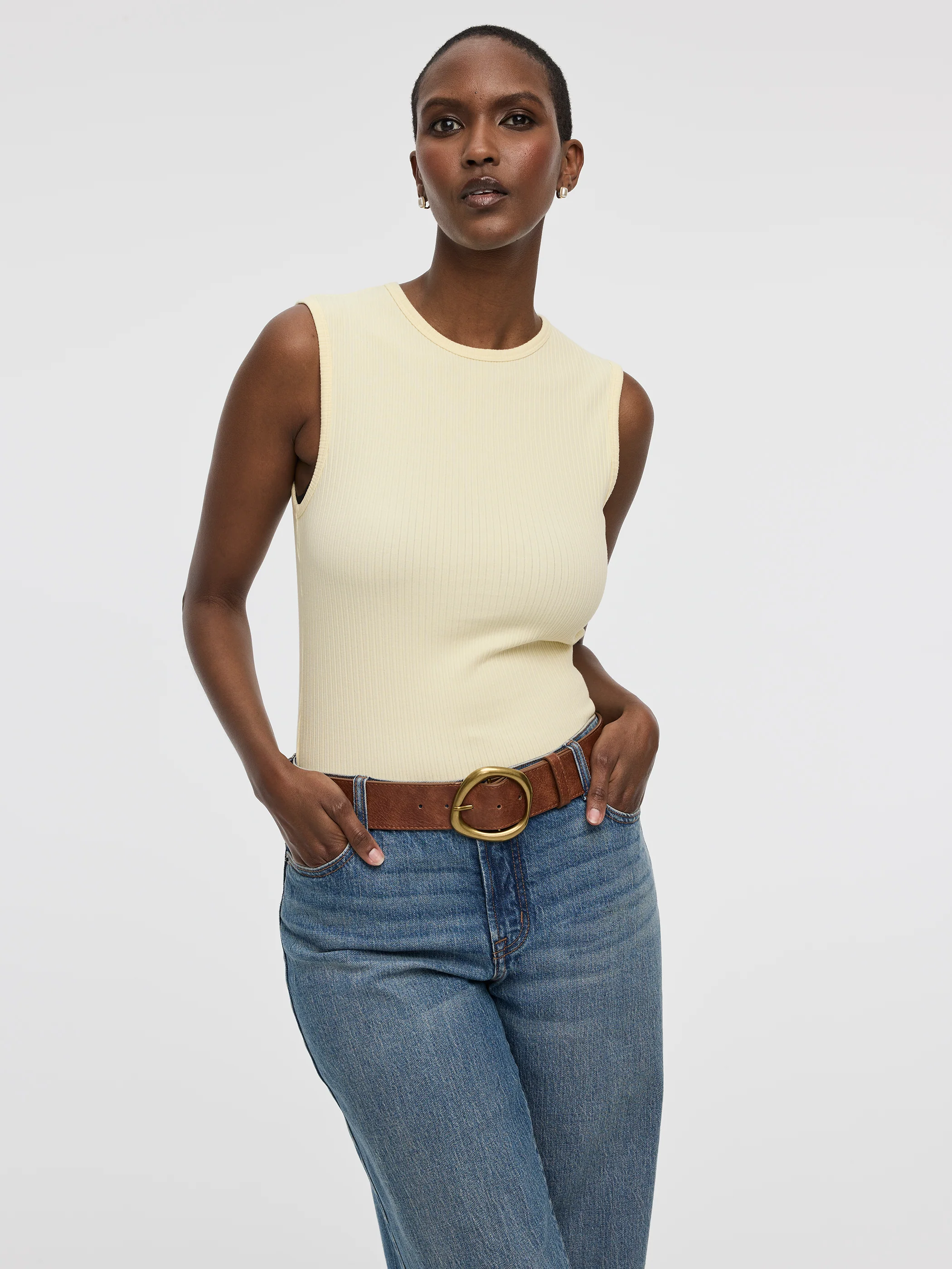 Ribbed Crew-Neck Tank - Image 21