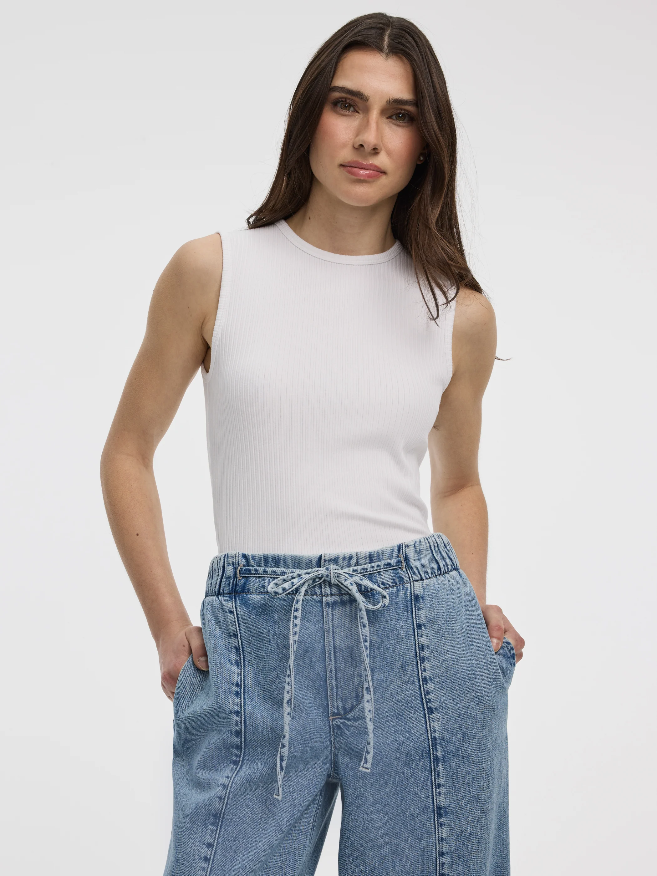 Ribbed Crew-Neck Tank - Image 5