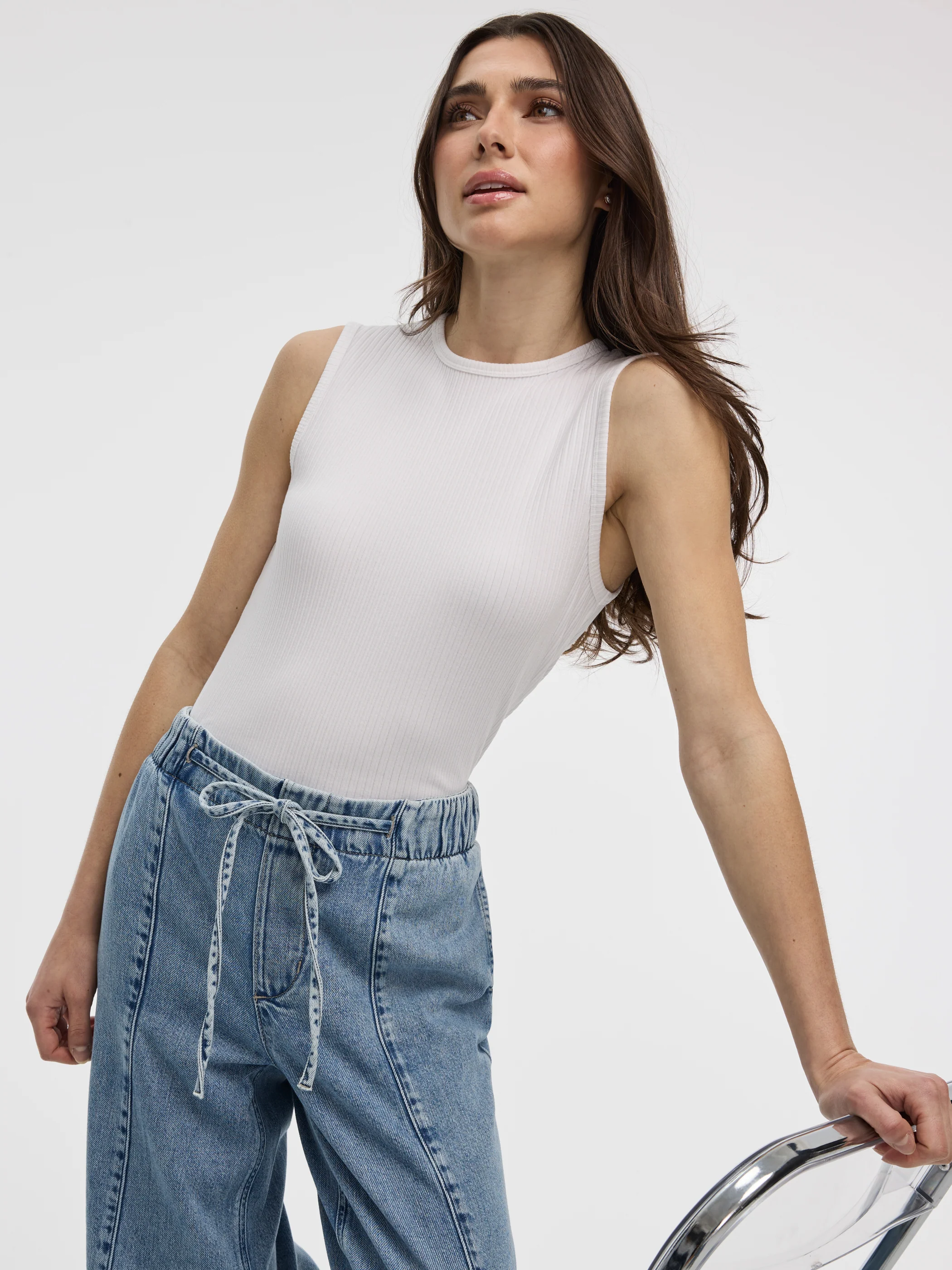 Ribbed Crew-Neck Tank - Image 7