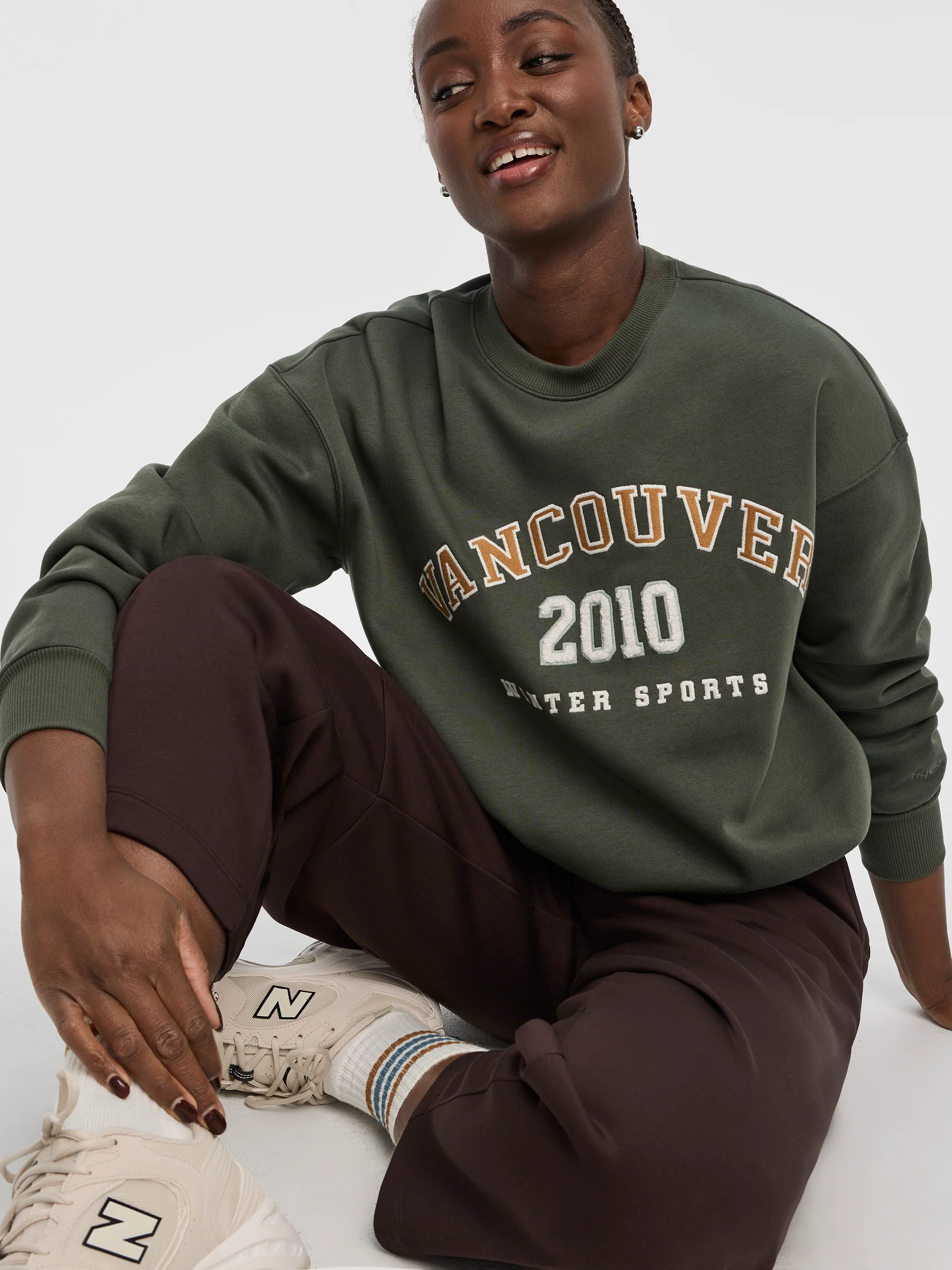 Fleece Crew-Neck Sweatshirt - Hyba - Image 3