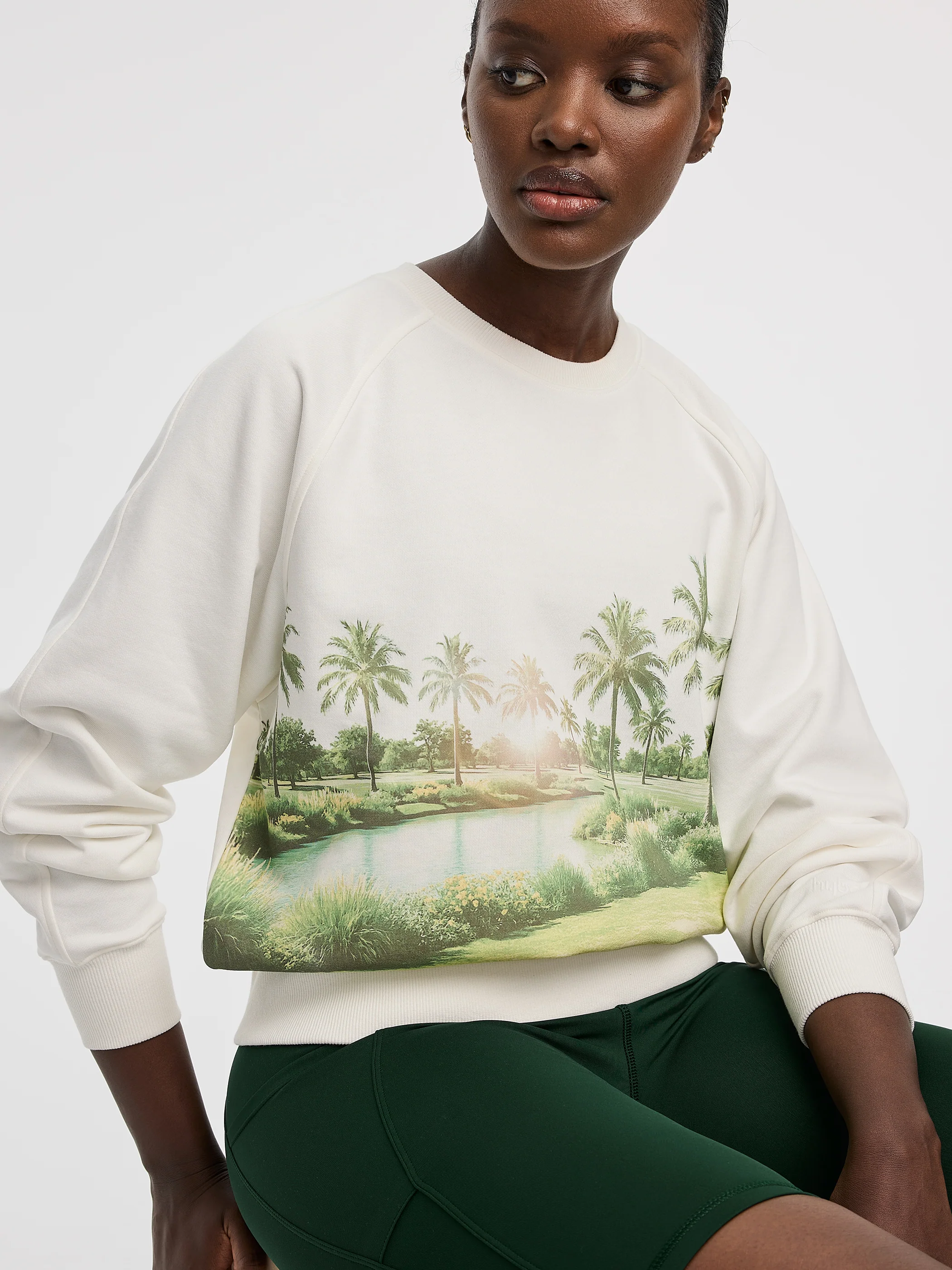 Long-Sleeve Crew-Neck French Terry Sweatshirt - Hyba - Image 4