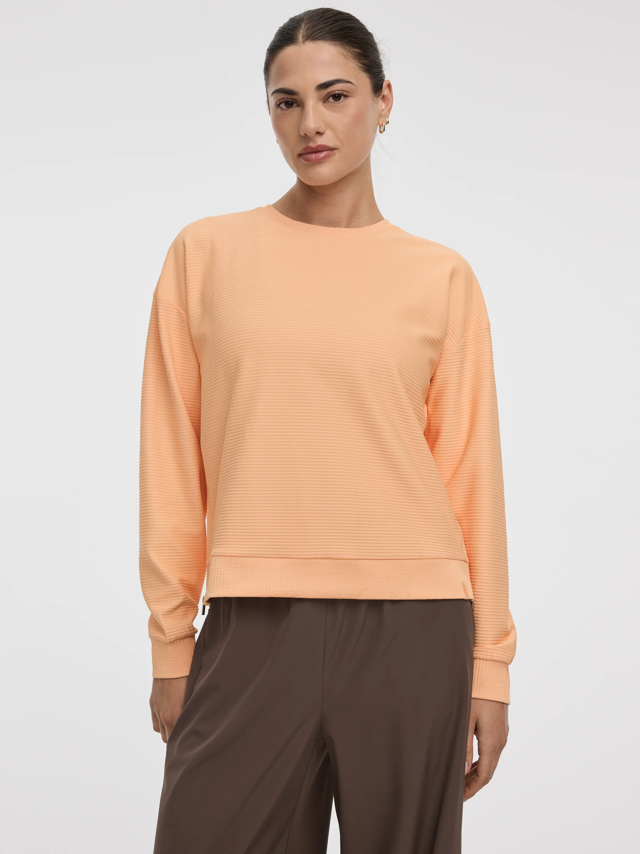 Crew-Neck Sweatshirt with Side Zippers - Hyba - Image 5