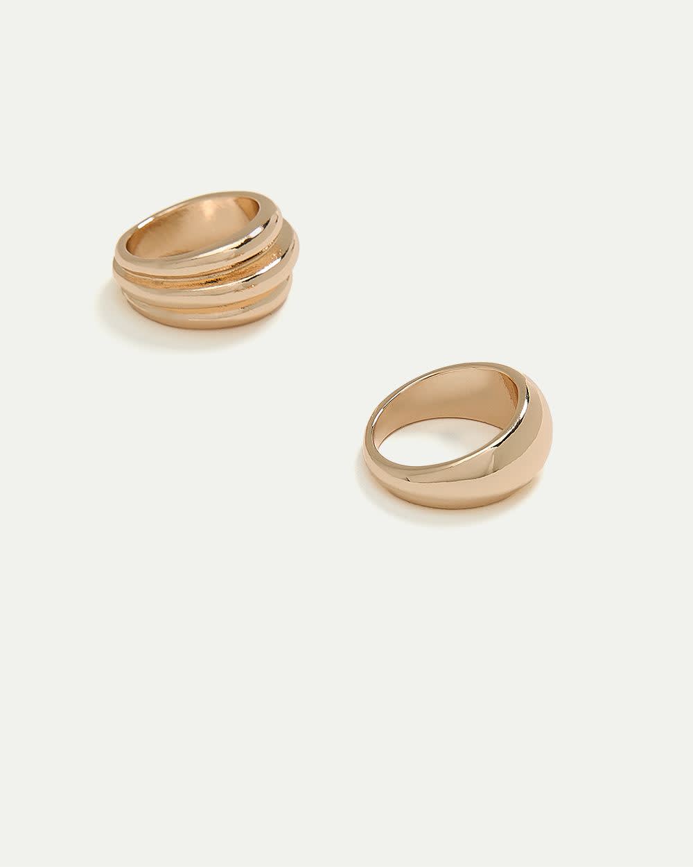 Domed-Effect Rings - Set of 2 - Image 3