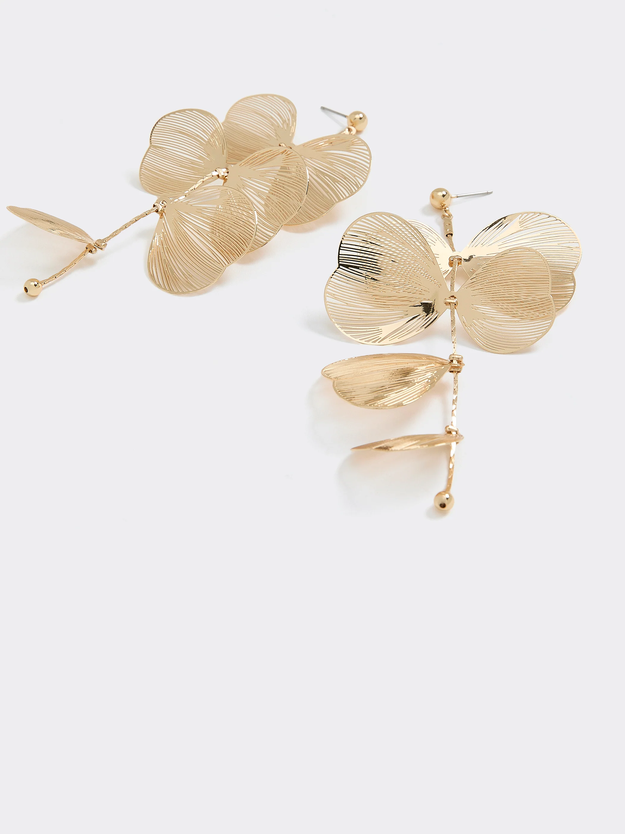 Earrings with Flower Pendants - Image 2