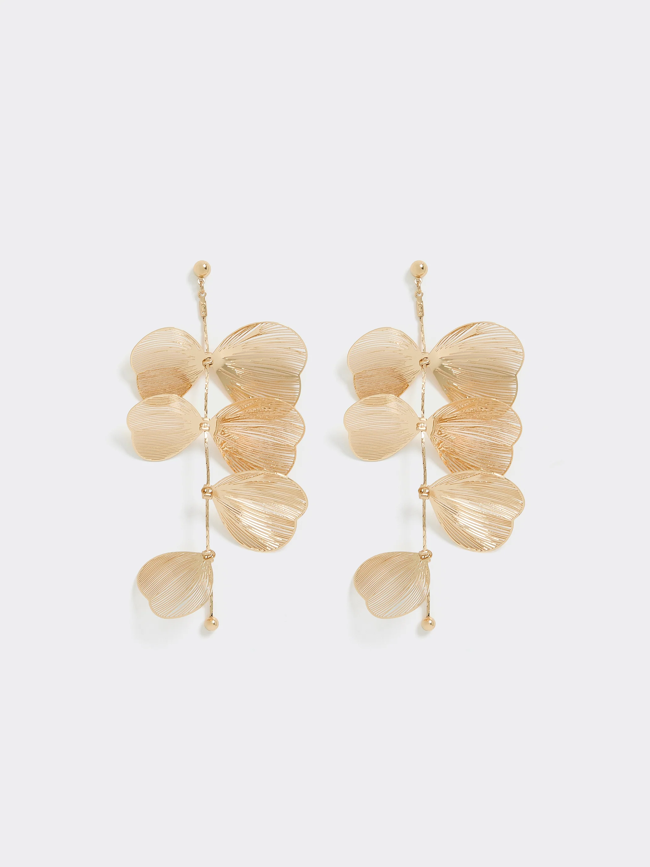 Earrings with Flower Pendants - Image 3
