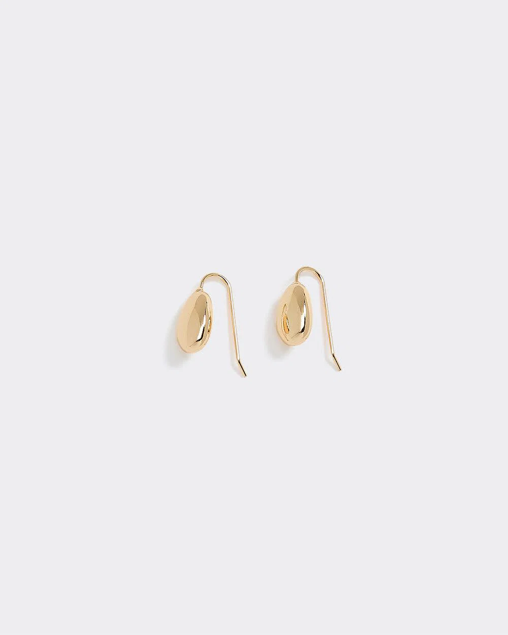 Earrings with Pebble Pendants - Image 2