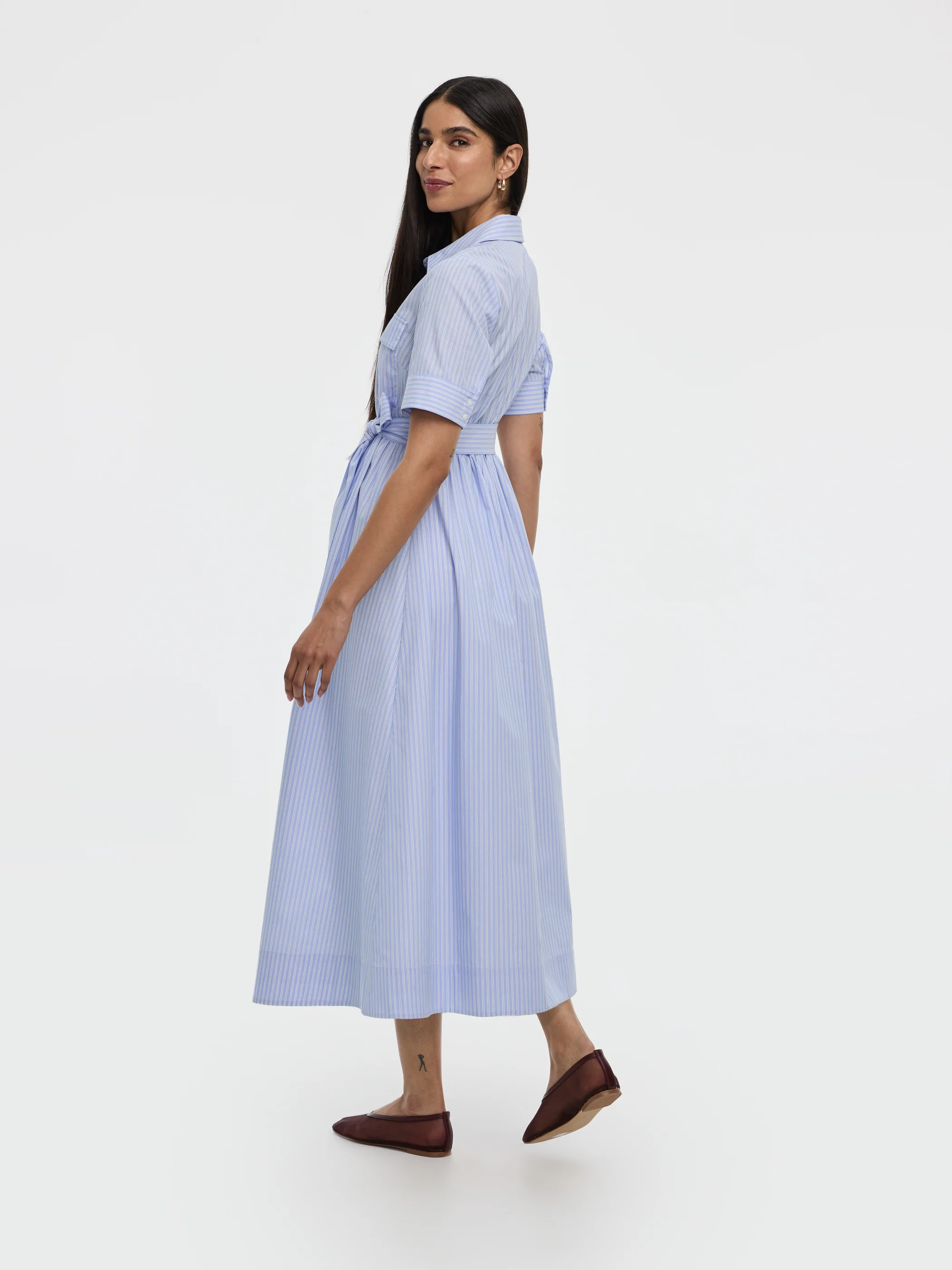 Midi Shirt Dress - Image 3