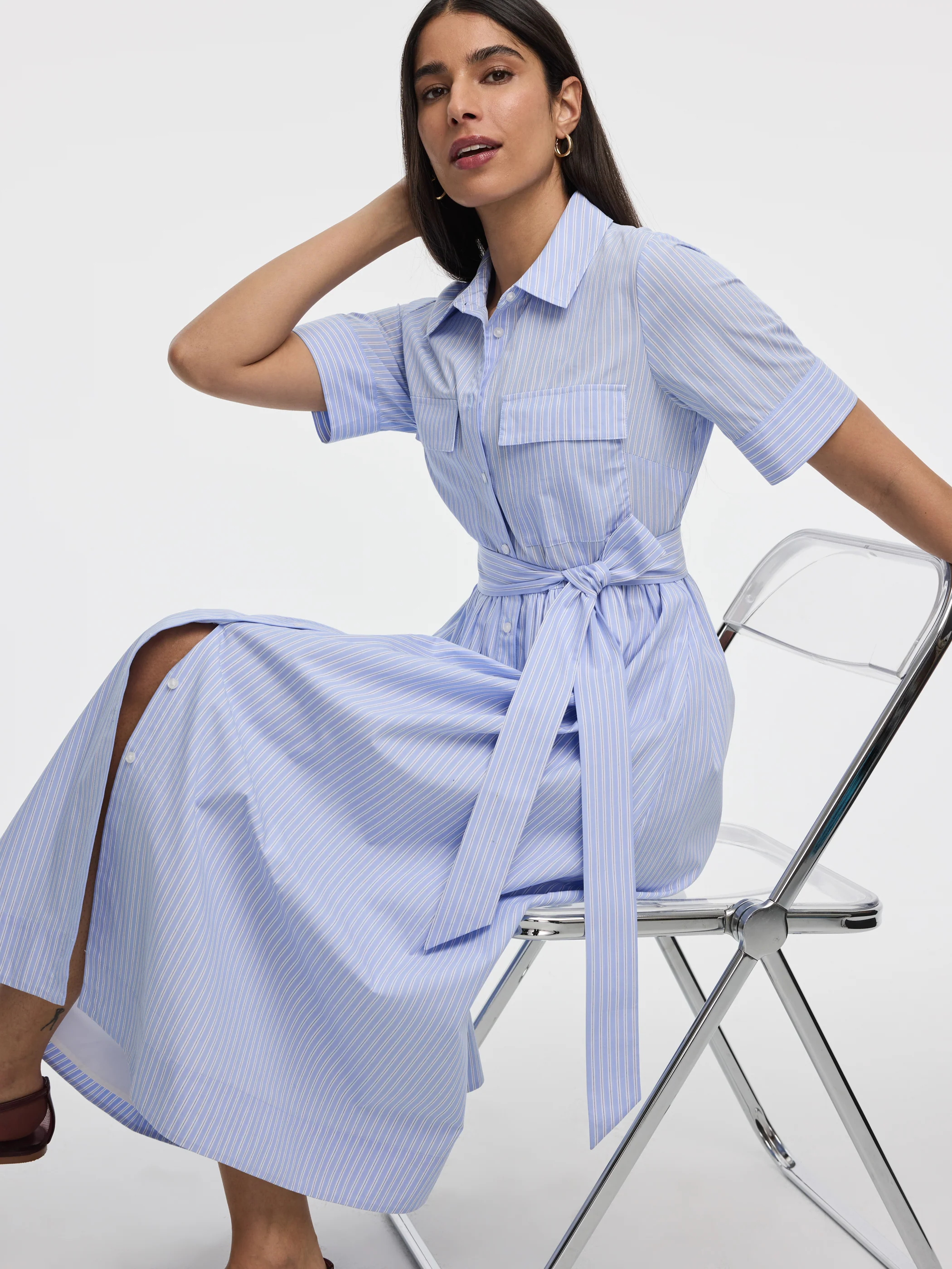 Midi Shirt Dress - Image 6