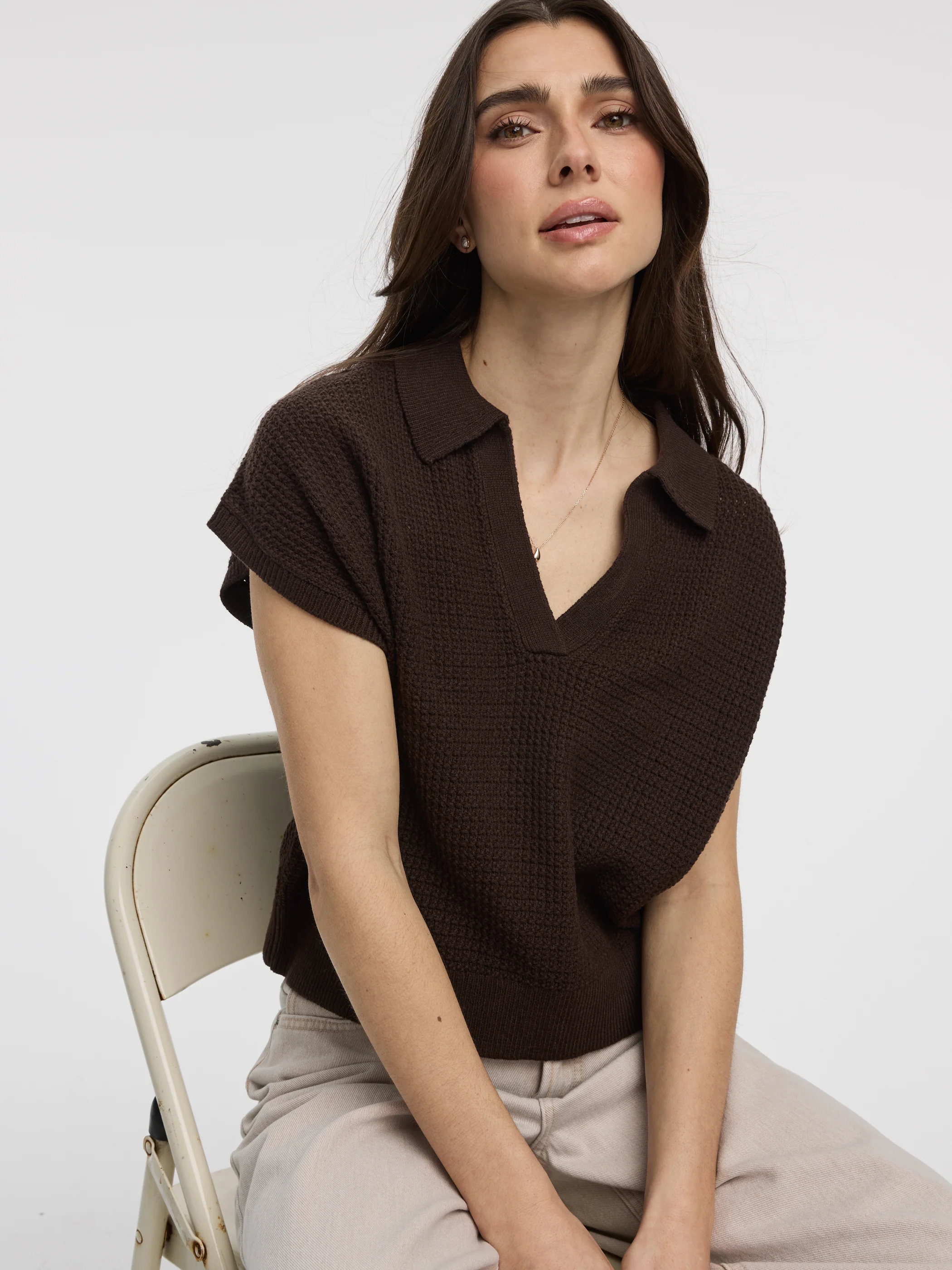 Extended-Sleeve Johnny Sweater Vest - Image 3