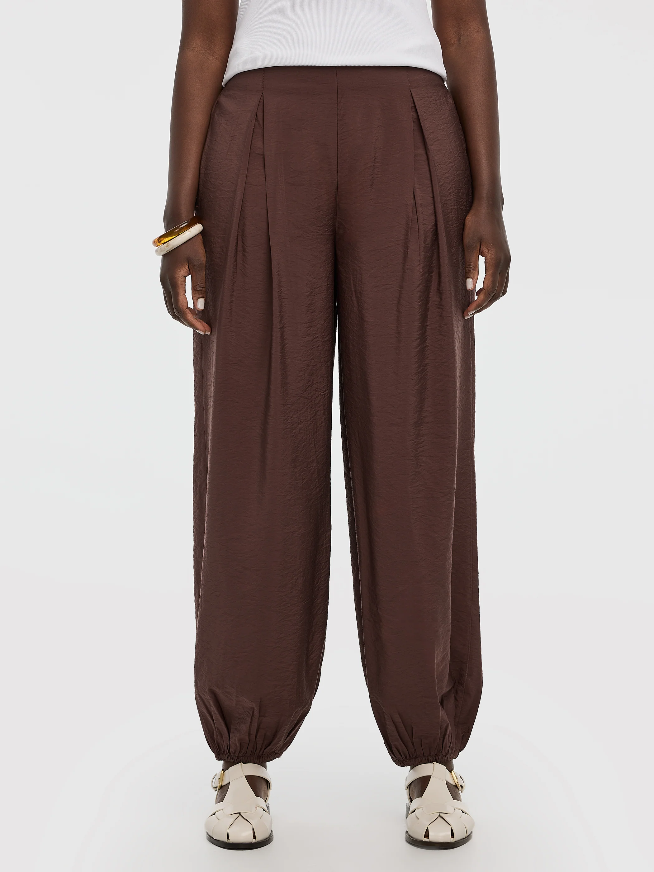 Balloon-Leg High-Rise Pull-On Pant - Image 7