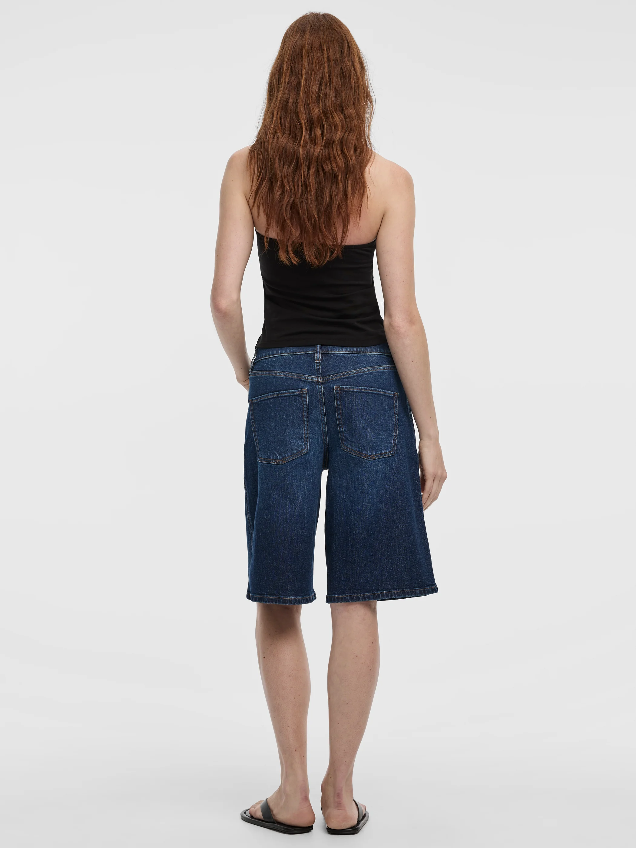 Mid-Rise Denim Bermuda - Image 7