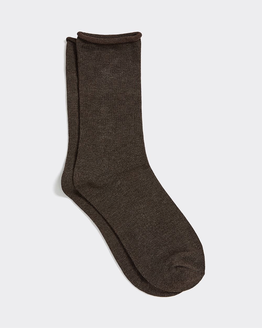 Heather Bamboo Viscose Crew Socks - Image 4