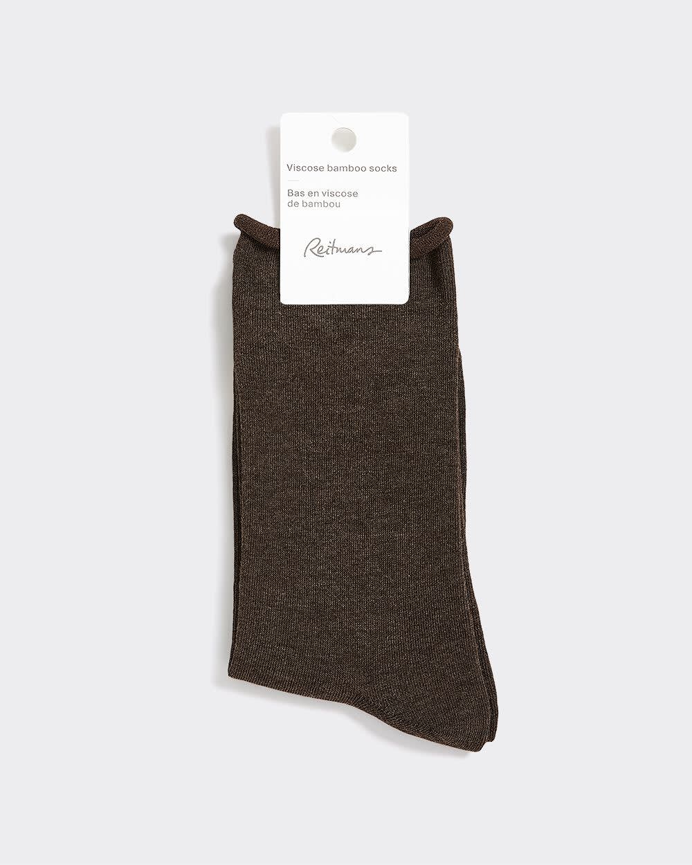 Heather Bamboo Viscose Crew Socks - Image 5