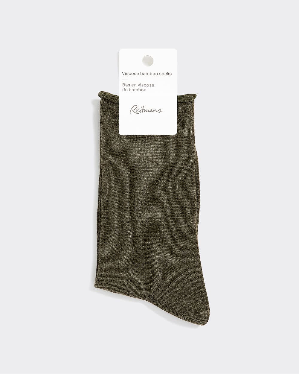 Heather Bamboo Viscose Crew Socks - Image 8
