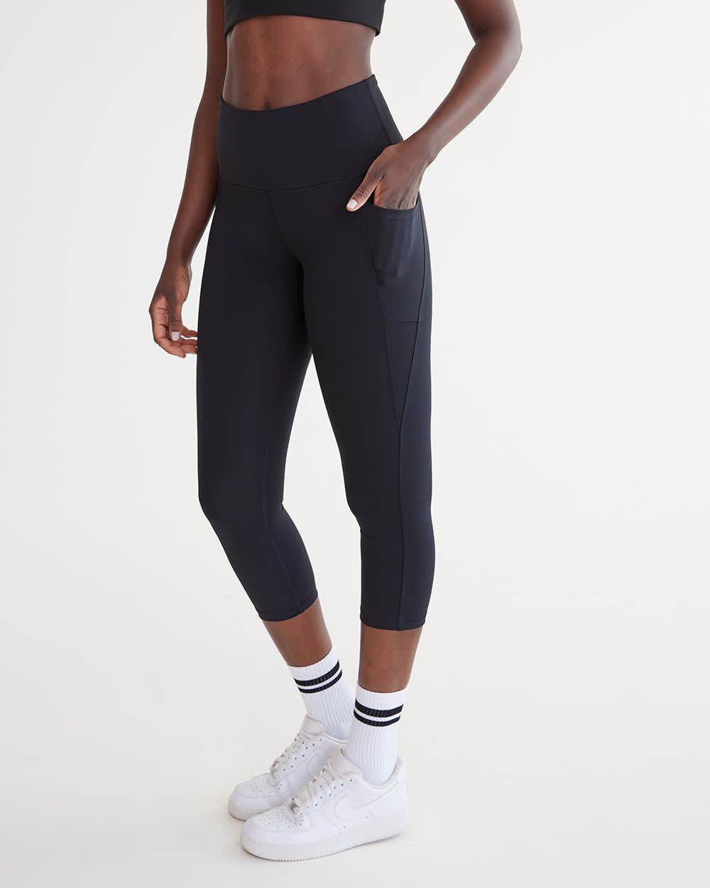 High-Rise Pulse Capri Legging with Pockets, Hyba - Image 3