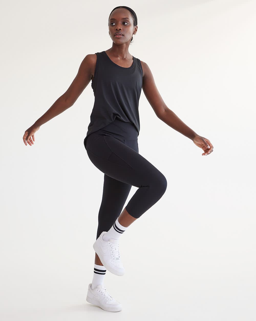 High-Rise Pulse Capri Legging with Pockets, Hyba - Image 4