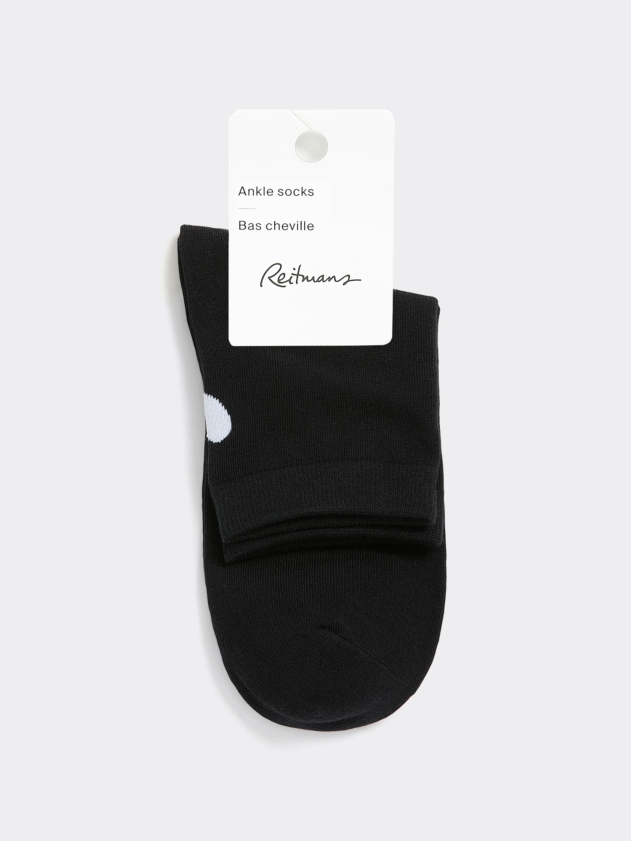Anklet Socks with Heart at Hem - Image 3