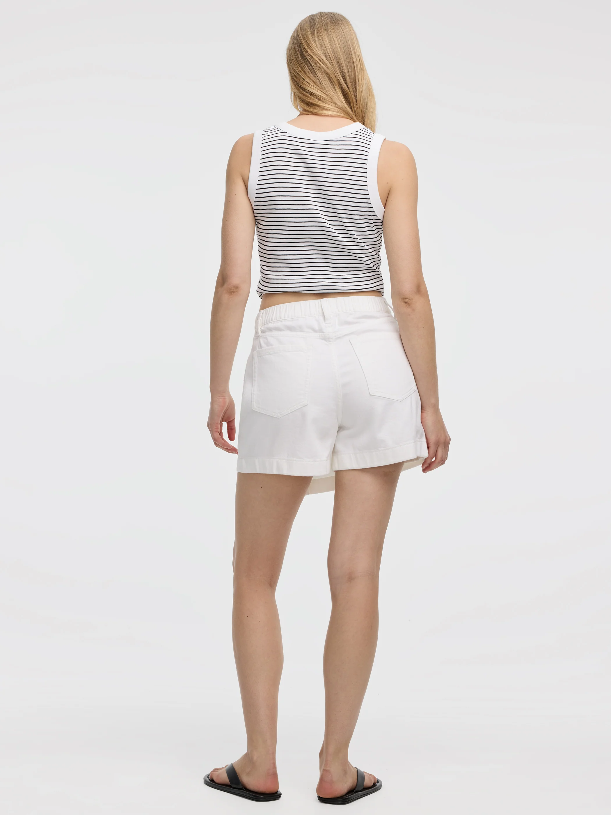 Flowy Denim Wrap Skort - Image 3